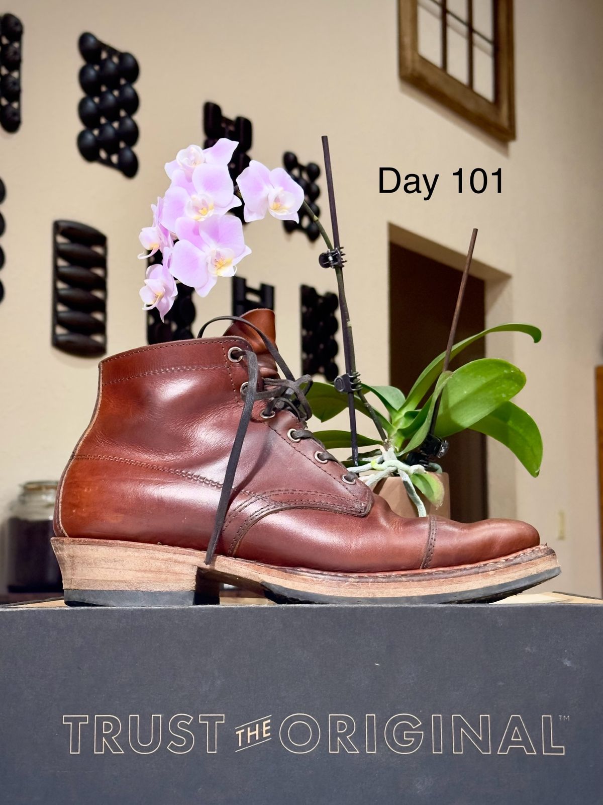 Photo by UglyJoe on February 22, 2024 of the White's Semi-Dress in Wickett & Craig Tan Oiled Latigo.