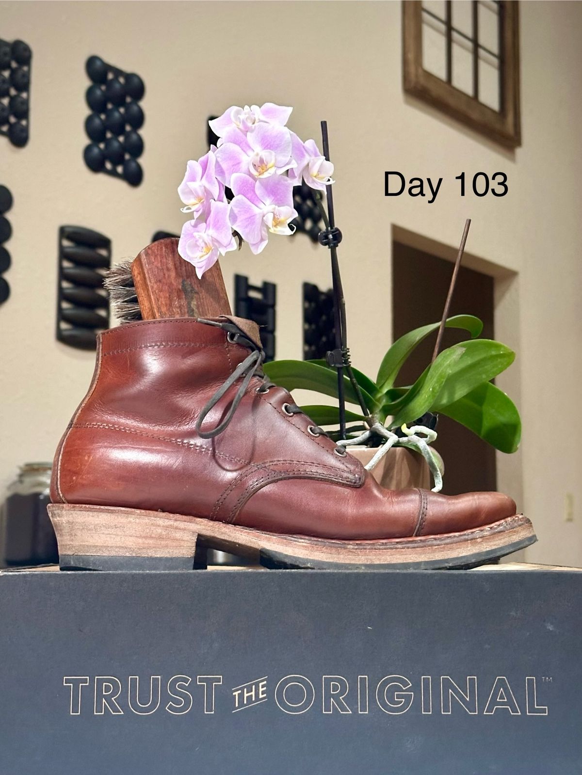 Photo by UglyJoe on February 24, 2024 of the White's Semi-Dress in Wickett & Craig Tan Oiled Latigo.