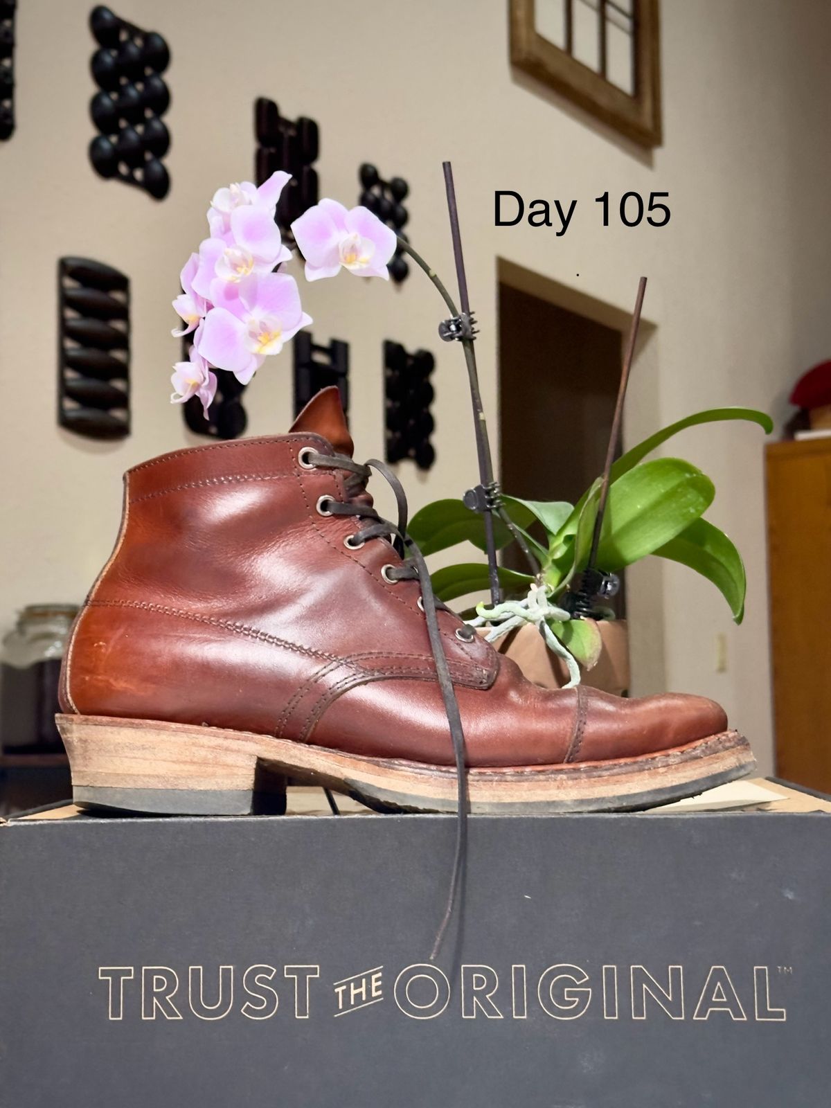 Photo by UglyJoe on February 27, 2024 of the White's Semi-Dress in Wickett & Craig Tan Oiled Latigo.