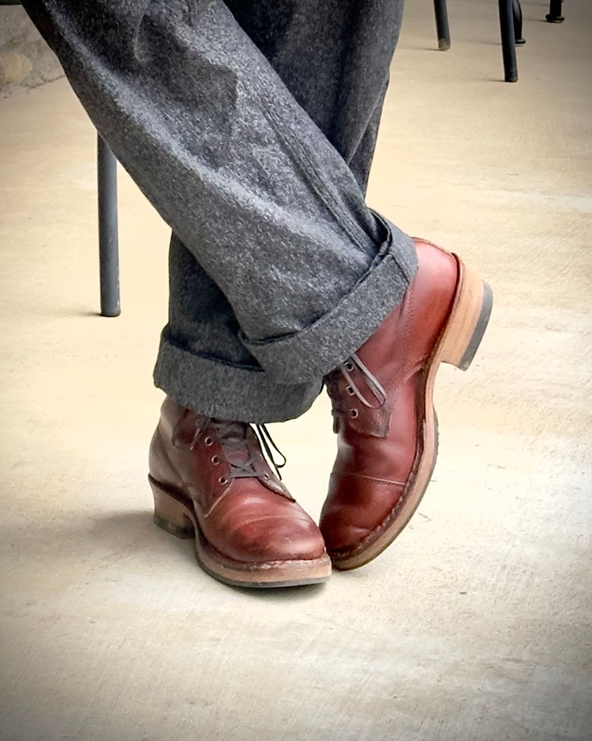 Photo by UglyJoe on February 28, 2024 of the White's Semi-Dress in Wickett & Craig Tan Oiled Latigo.