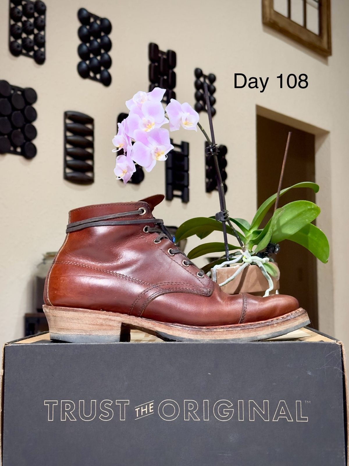 Photo by UglyJoe on March 1, 2024 of the White's Semi-Dress in Wickett & Craig Tan Oiled Latigo.