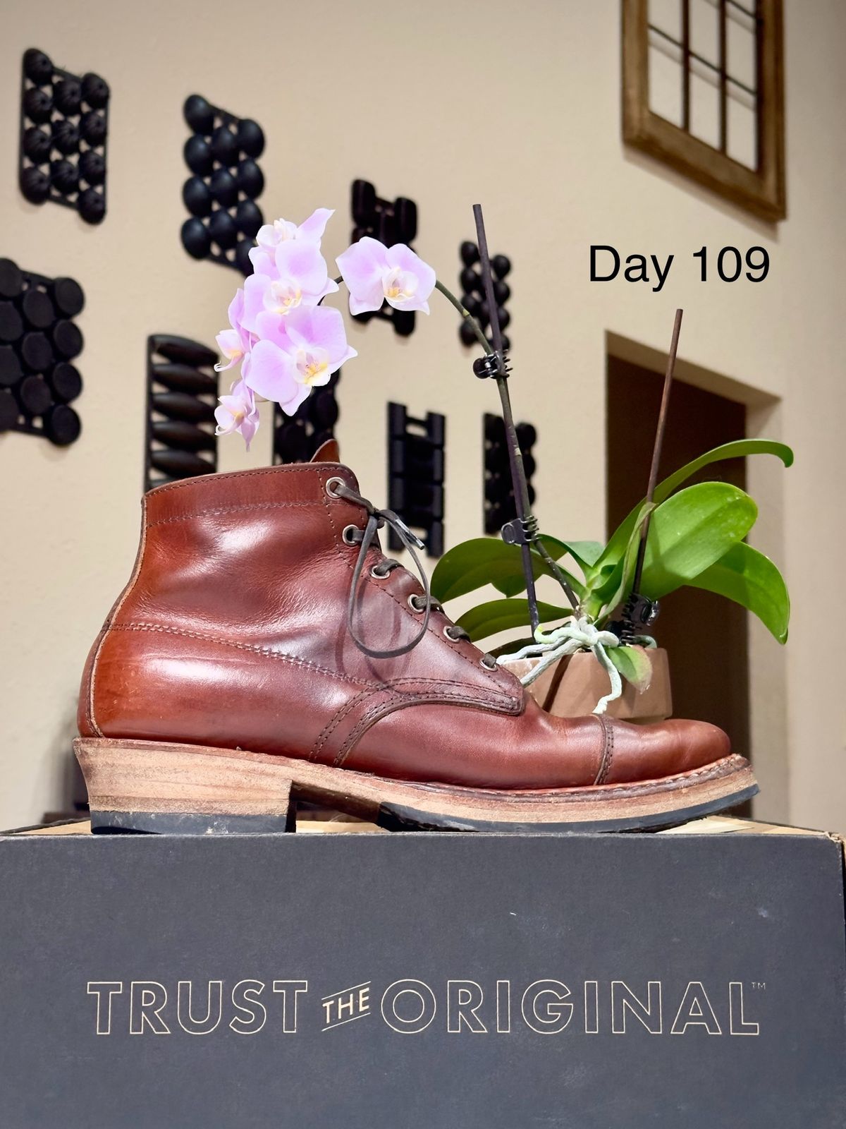 Photo by UglyJoe on March 6, 2024 of the White's Semi-Dress in Wickett & Craig Tan Oiled Latigo.