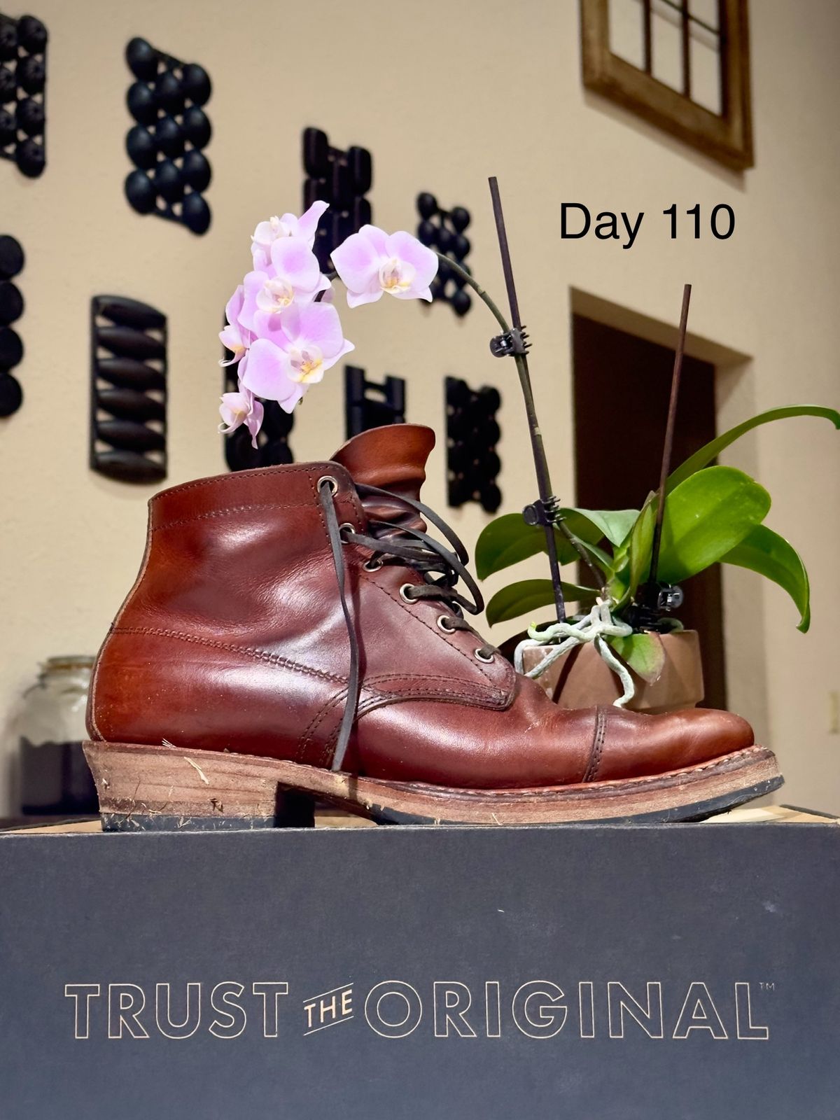 Photo by UglyJoe on March 7, 2024 of the White's Semi-Dress in Wickett & Craig Tan Oiled Latigo.