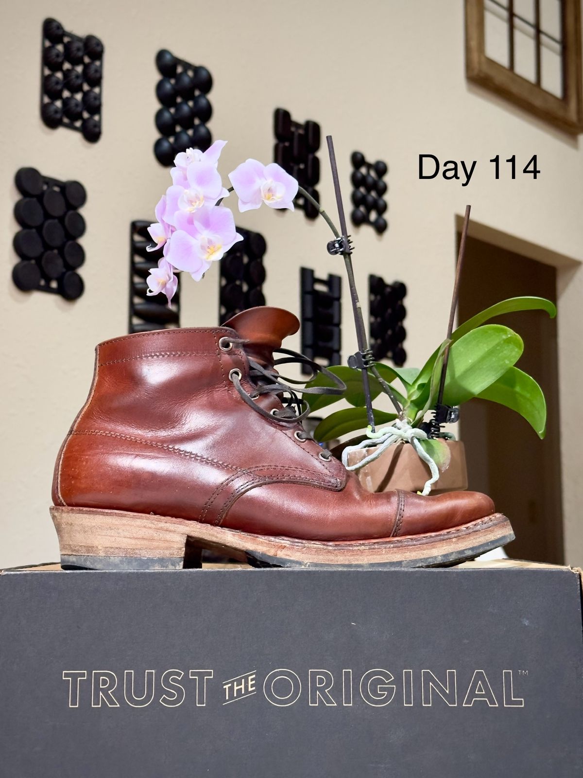 Photo by UglyJoe on March 11, 2024 of the White's Semi-Dress in Wickett & Craig Tan Oiled Latigo.