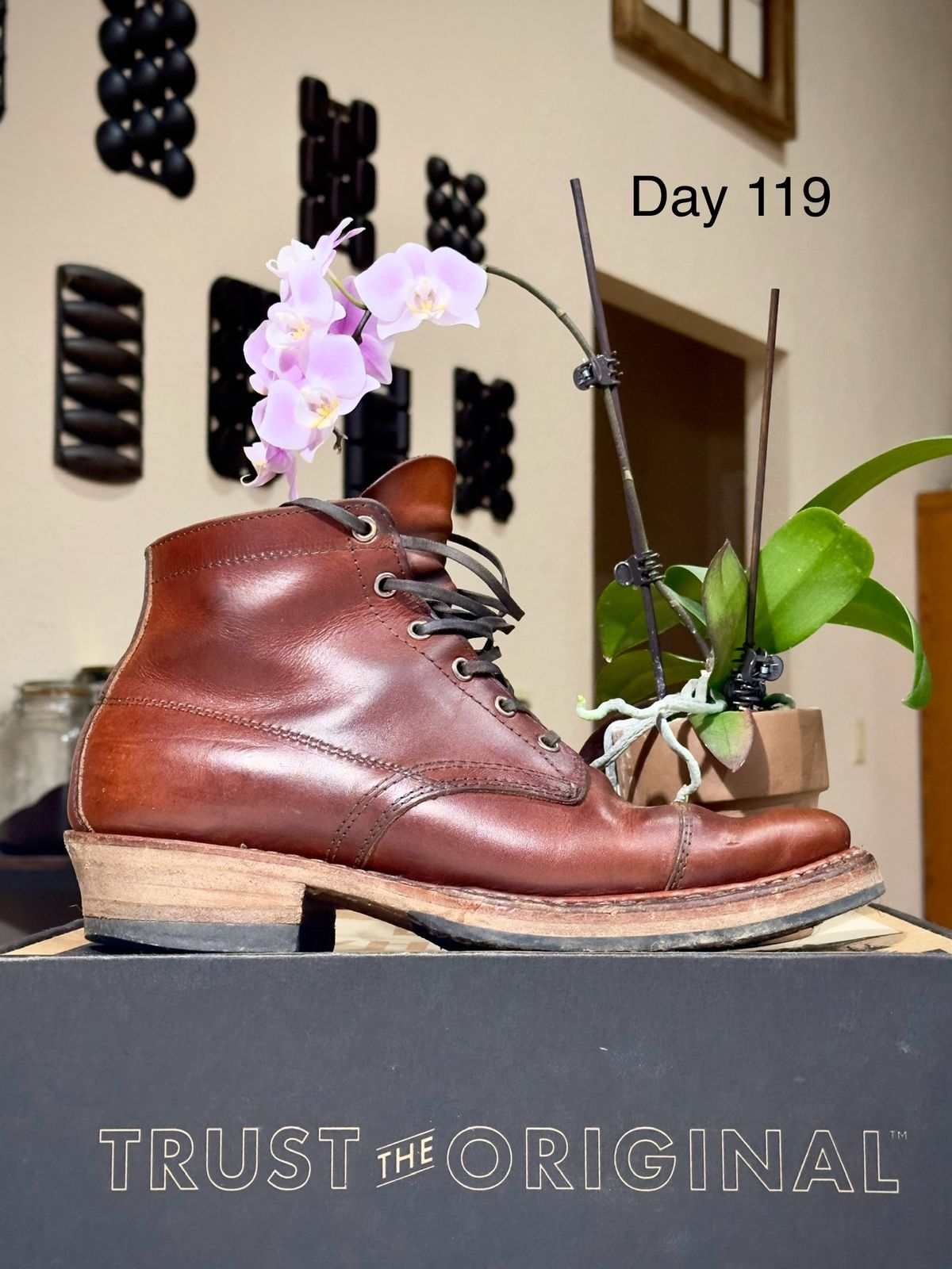 Photo by UglyJoe on March 16, 2024 of the White's Semi-Dress in Wickett & Craig Tan Oiled Latigo.