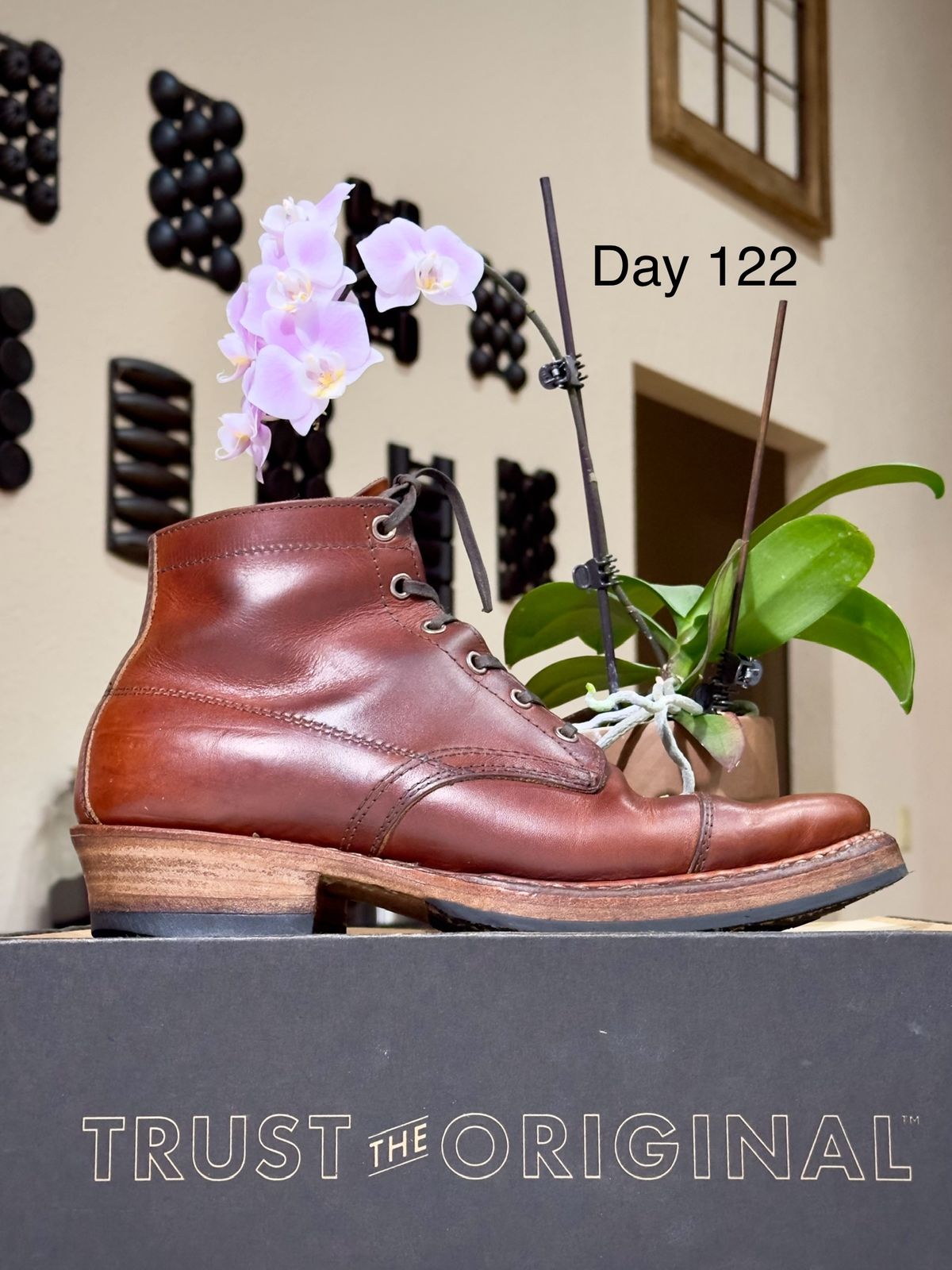 Photo by UglyJoe on March 21, 2024 of the White's Semi-Dress in Wickett & Craig Tan Oiled Latigo.