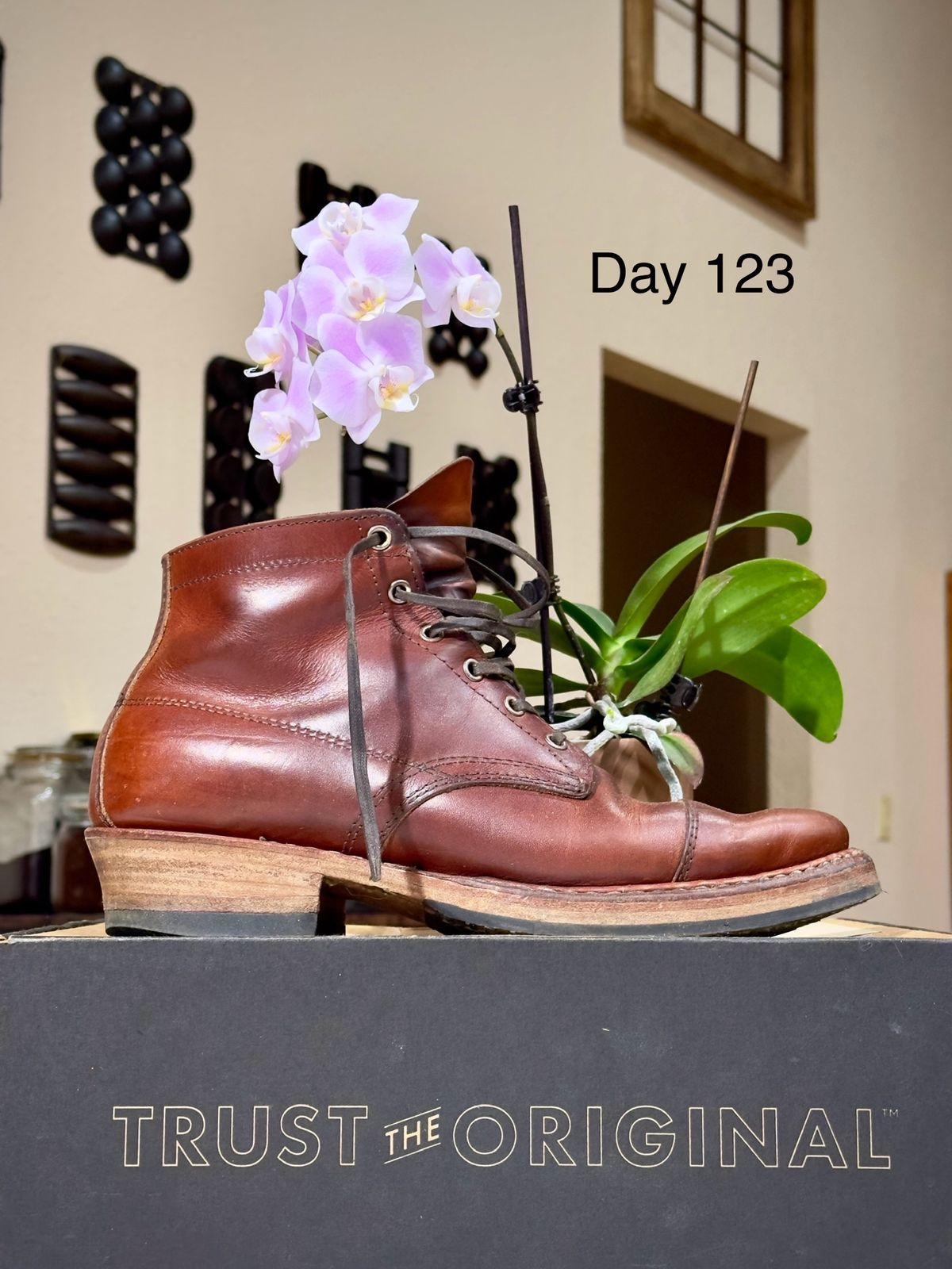 Photo by UglyJoe on March 22, 2024 of the White's Semi-Dress in Wickett & Craig Tan Oiled Latigo.