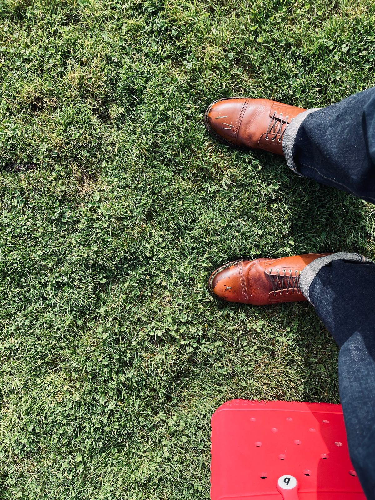 Photo by StrikeDeuce on October 9, 2023 of the Viberg Service Boot BCT in C.F. Stead Whisky Regency Calf.