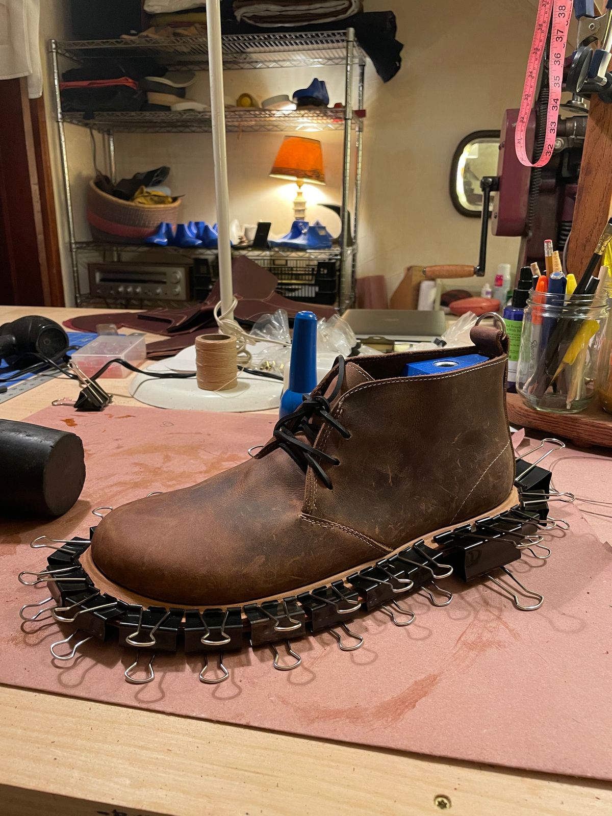 Photo by mainelyboots on October 10, 2023 of the Self-Made Chukka in S.B. Foot Saddle Voyager.