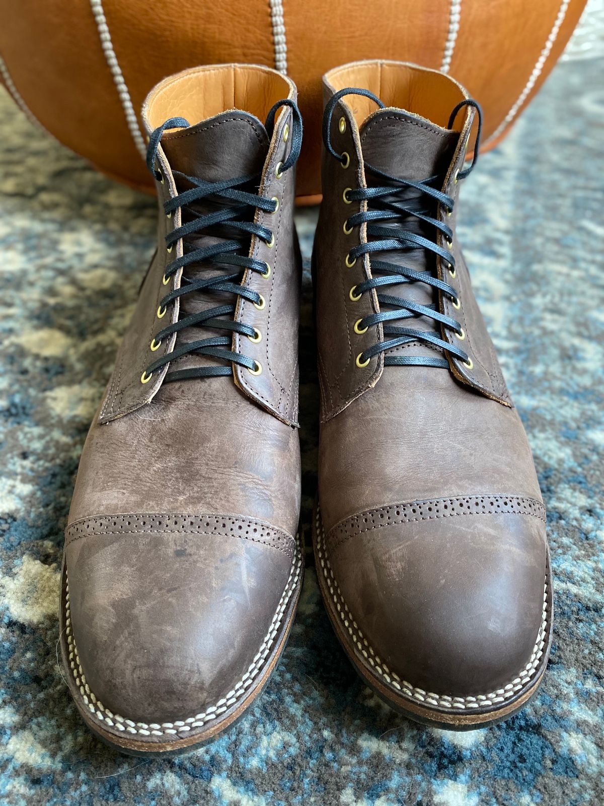 Photo by brogued on December 1, 2022 of the Viberg Service Boot BCT in Maryam 1071 Port Vitello Calf.