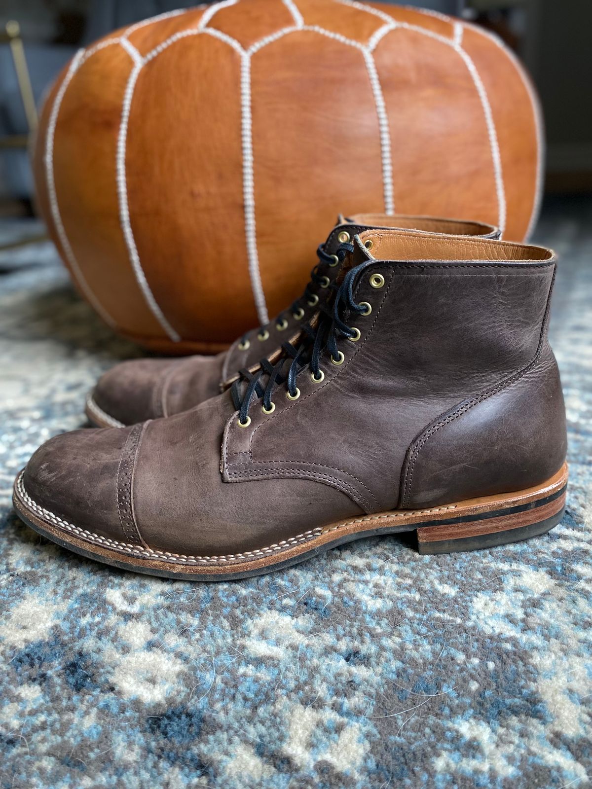 Photo by dudecomputer on February 1, 2023 of the Viberg Service Boot BCT in Maryam 1071 Port Vitello Calf.