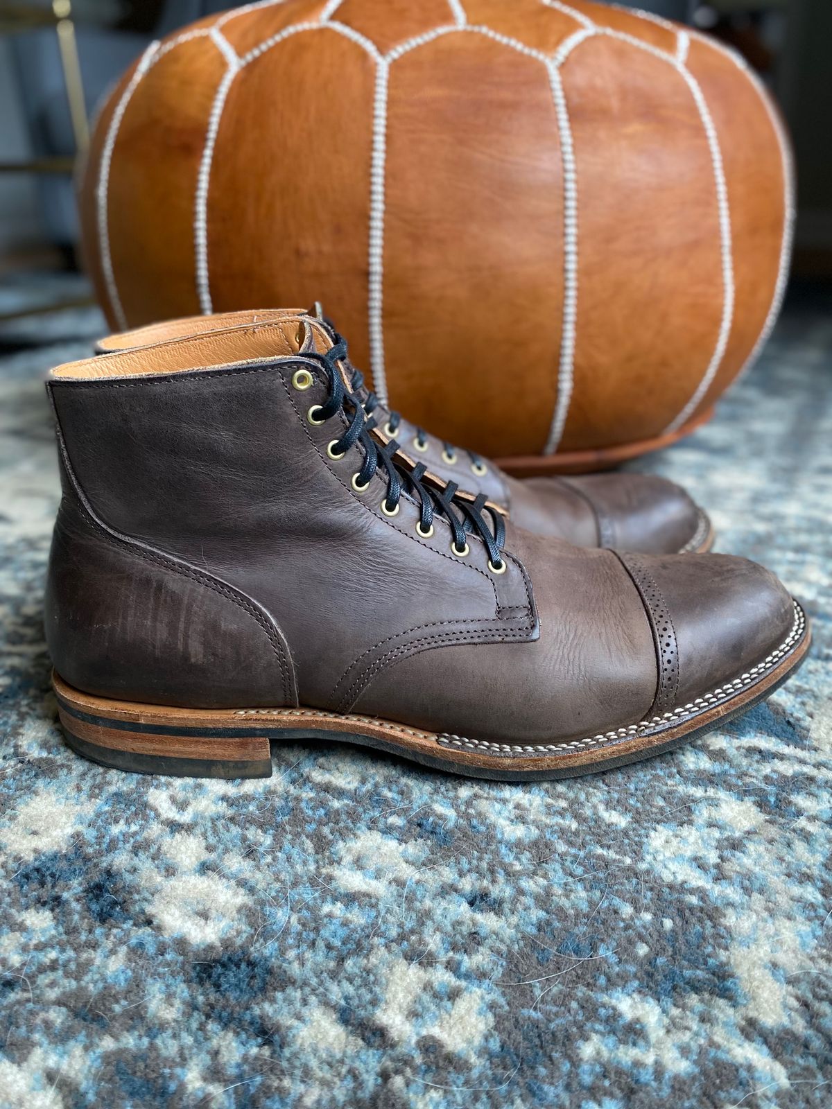 Photo by dudecomputer on February 1, 2023 of the Viberg Service Boot BCT in Maryam 1071 Port Vitello Calf.