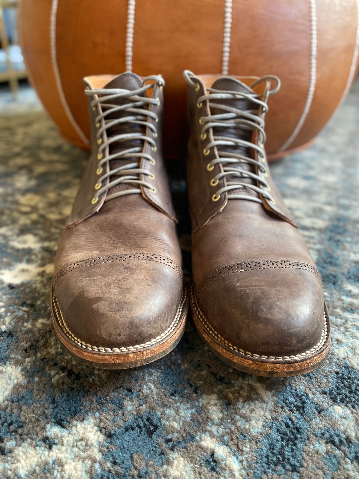 Photo by dudecomputer on March 1, 2023 of the Viberg Service Boot BCT in Maryam 1071 Port Vitello Calf.