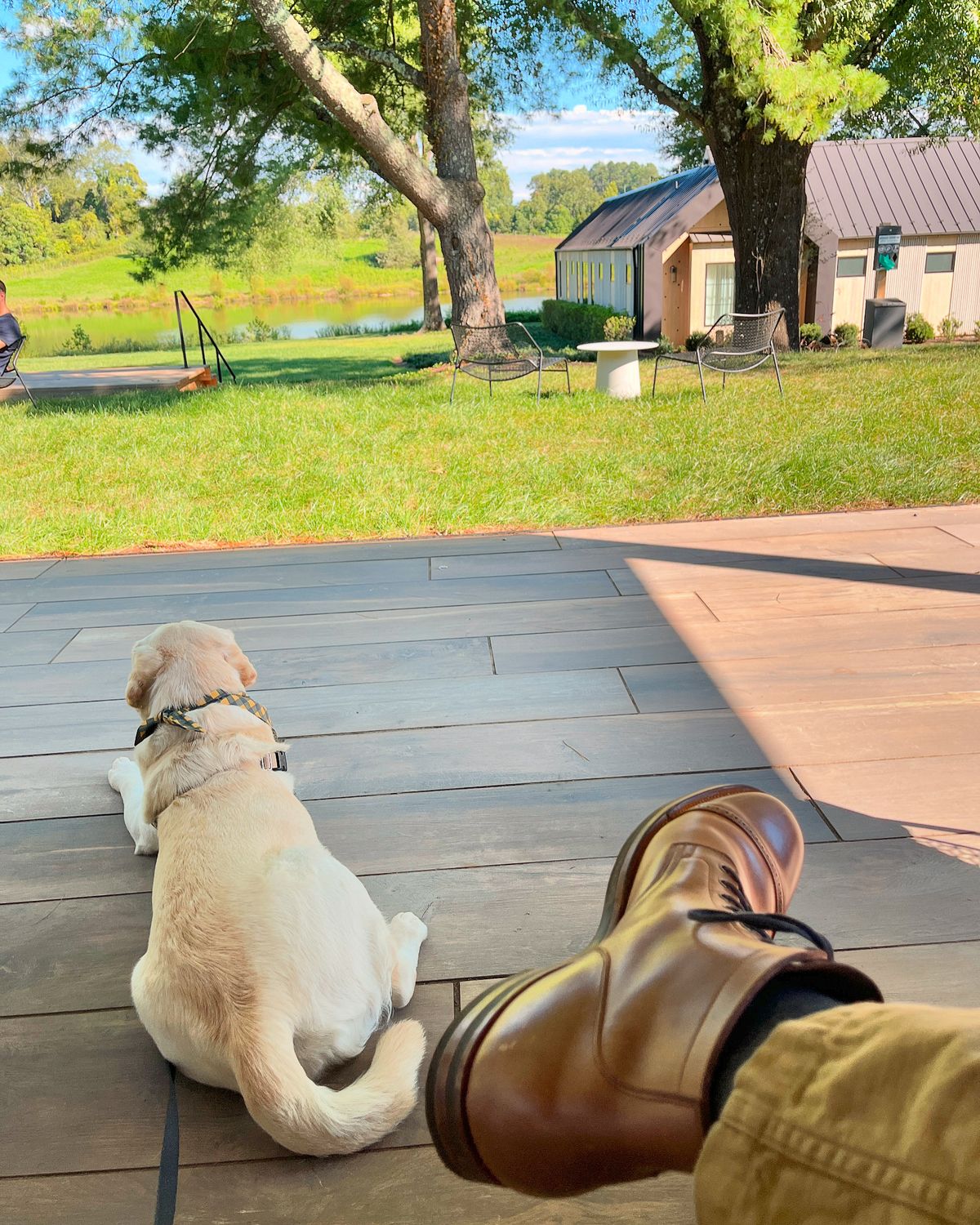 Photo by dudecomputer on September 7, 2024 of the Viberg Service Boot BCT in Horween Natural Chromexcel.