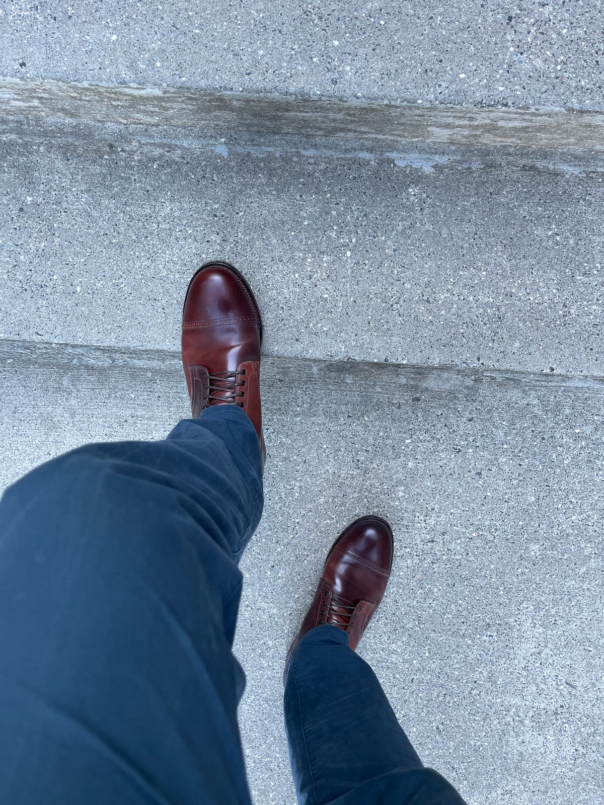 Photo by brogued on March 26, 2025 of the Viberg Service Boot BCT in Horween Color 4 Shell Cordovan.