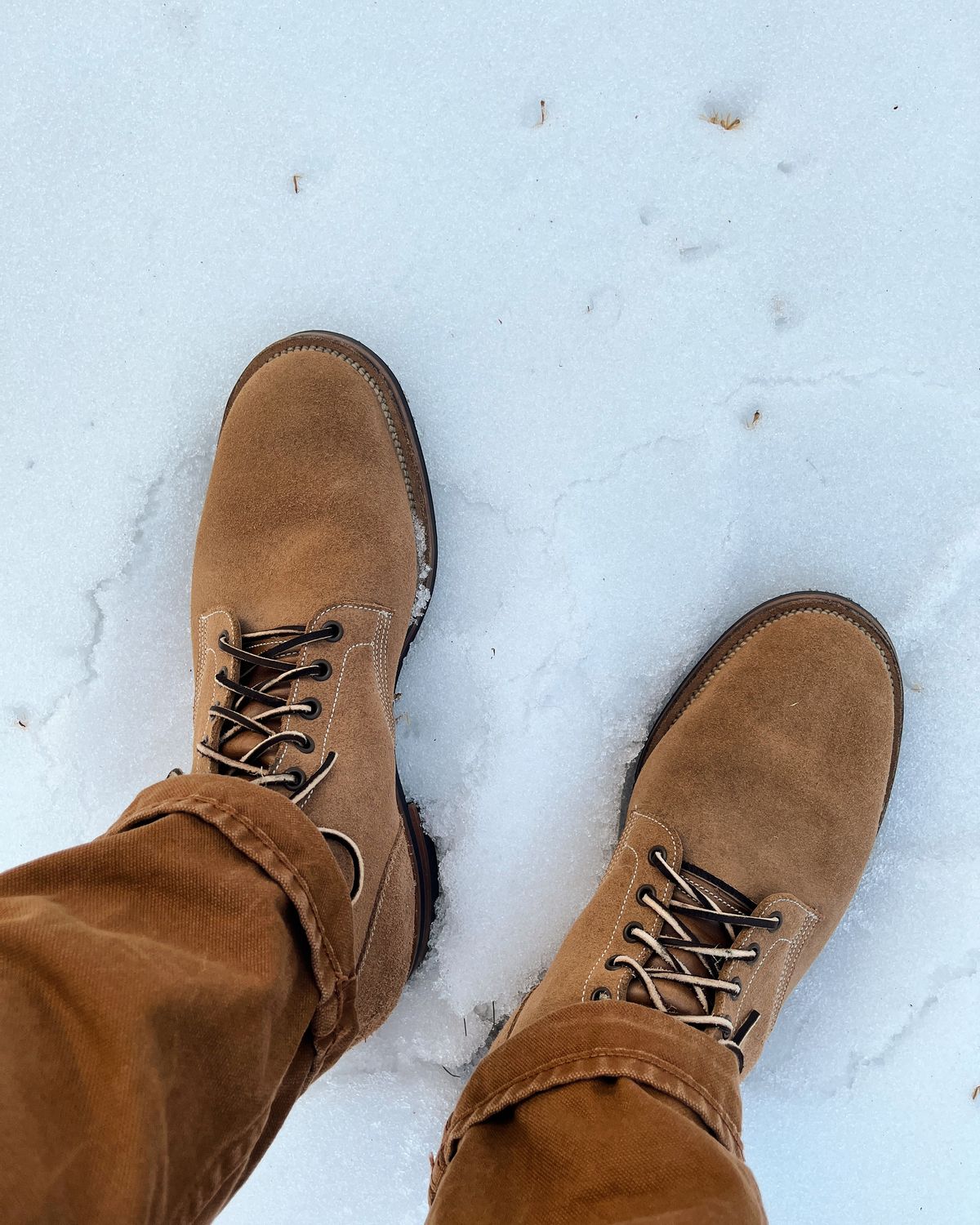 Photo by dudecomputer on January 18, 2025 of the Viberg Service Boot in N-1 Marine Field Shoe Leather.