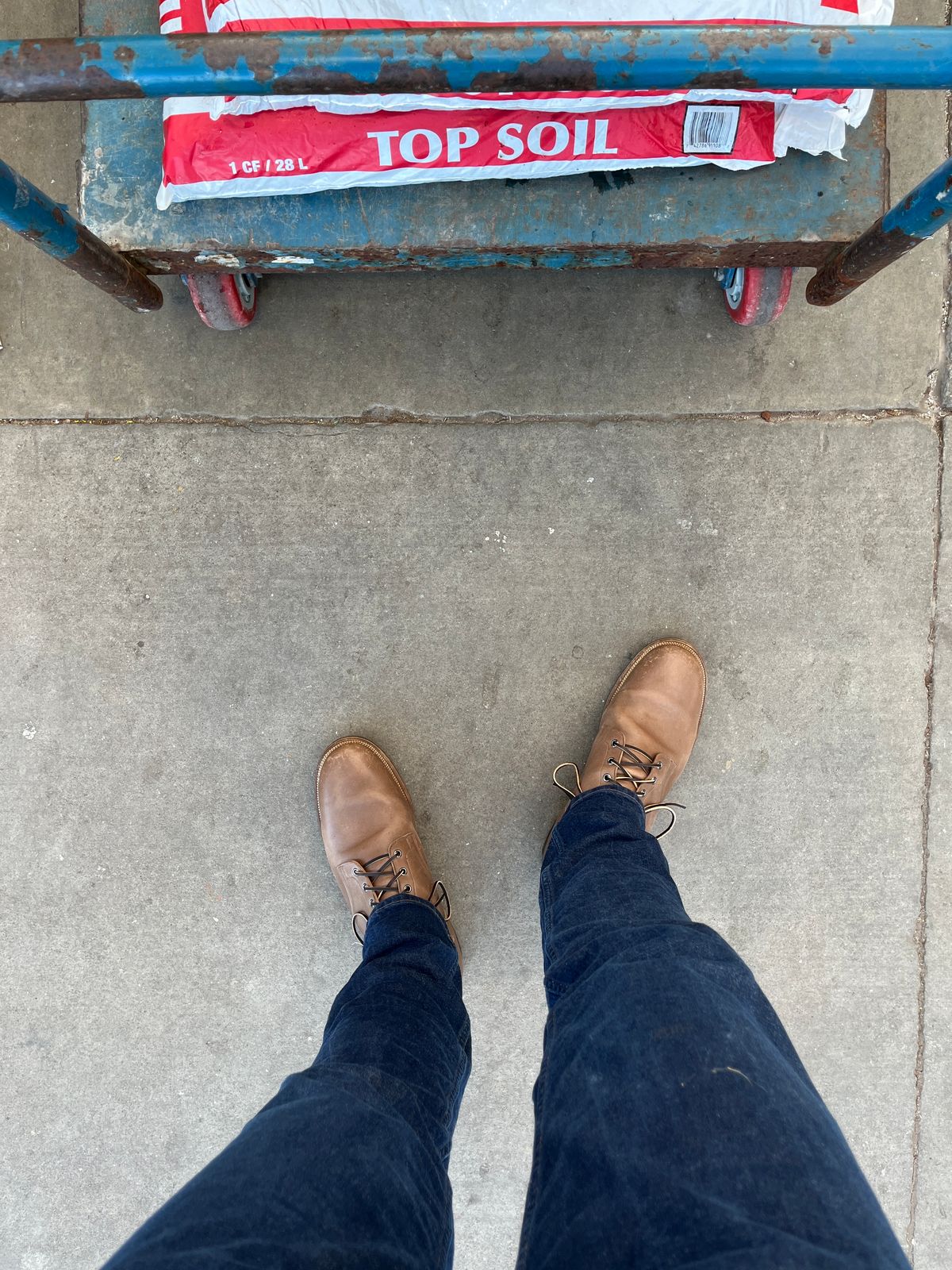 Photo by brogued on October 16, 2024 of the Viberg Service Boot in Maryam Taupe TPR Horsebutt.