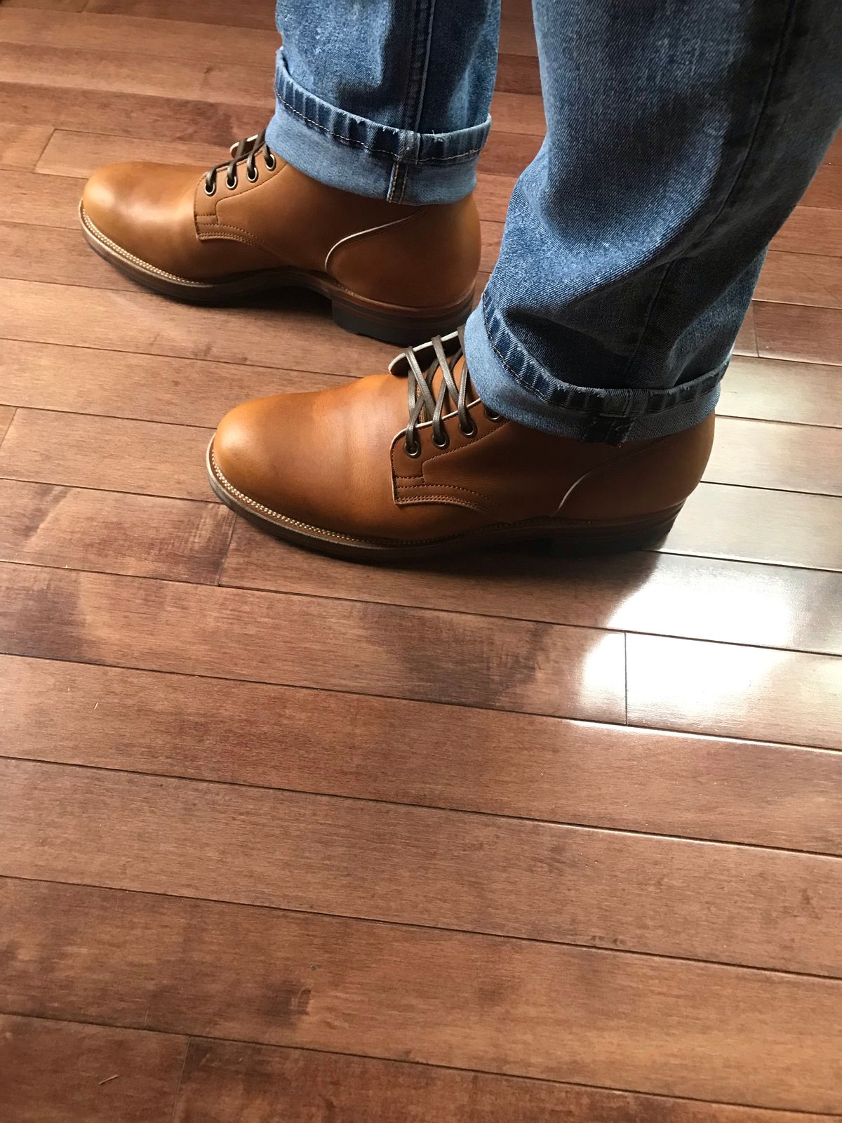 Photo by dpilaitis on October 3, 2022 of the Viberg Service Boot in Unlisted Leather.