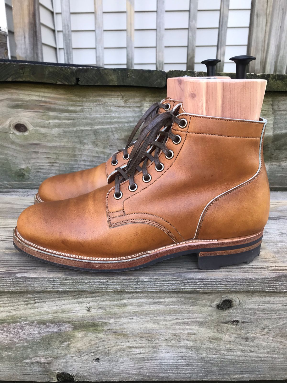 Photo by dpilaitis on December 4, 2022 of the Viberg Service Boot in Unlisted Leather.