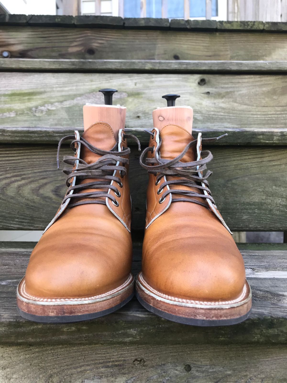 Photo by dpilaitis on January 1, 2023 of the Viberg Service Boot in Unlisted Leather.