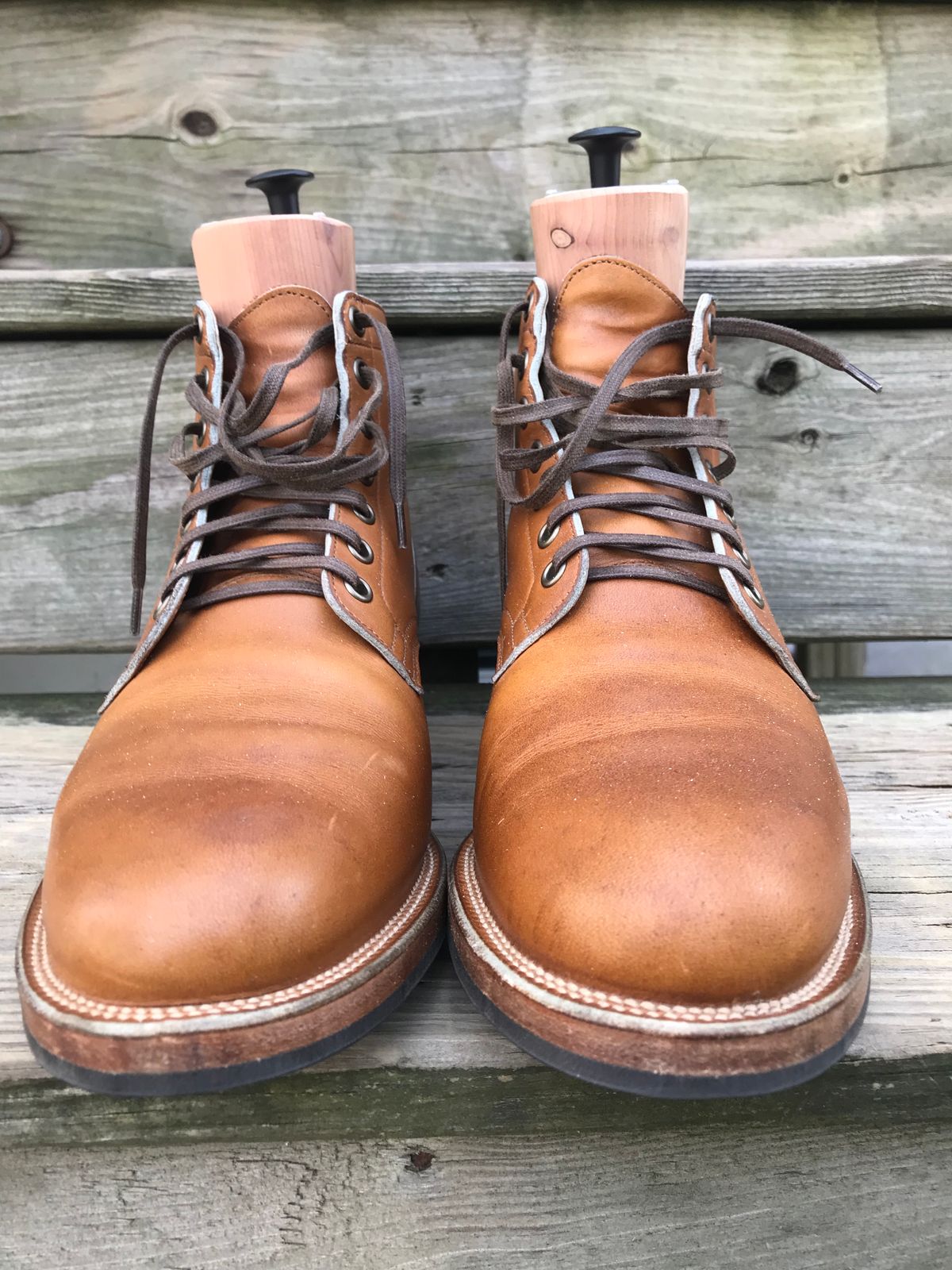 Photo by dpilaitis on February 5, 2023 of the Viberg Service Boot in Unlisted Leather.