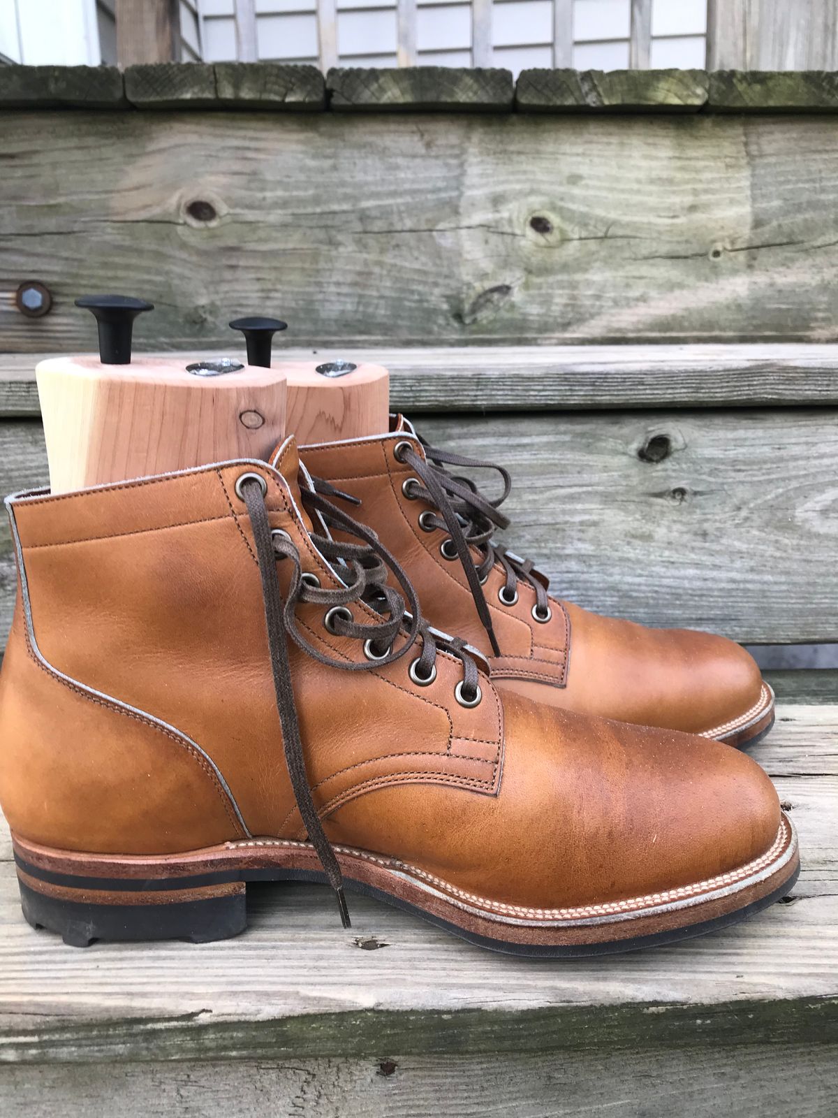 Photo by dpilaitis on February 5, 2023 of the Viberg Service Boot in Unlisted Leather.