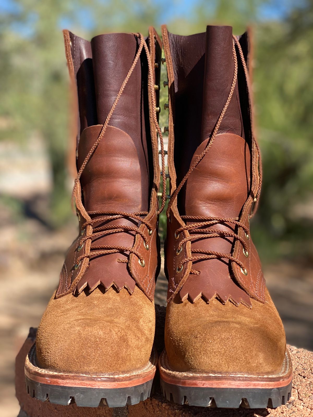 Photo by mackaroni on November 5, 2022 of the Nicks BuilderPro in Seidel 1964 Brown Roughout.