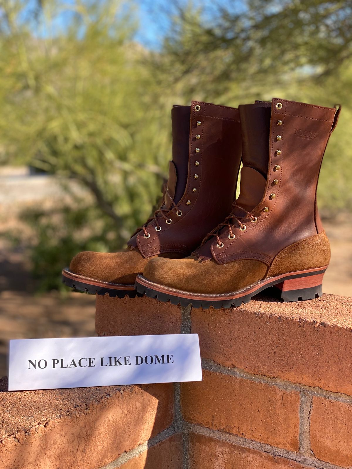 Photo by mackaroni on November 5, 2022 of the Nicks BuilderPro in Seidel 1964 Brown Roughout.