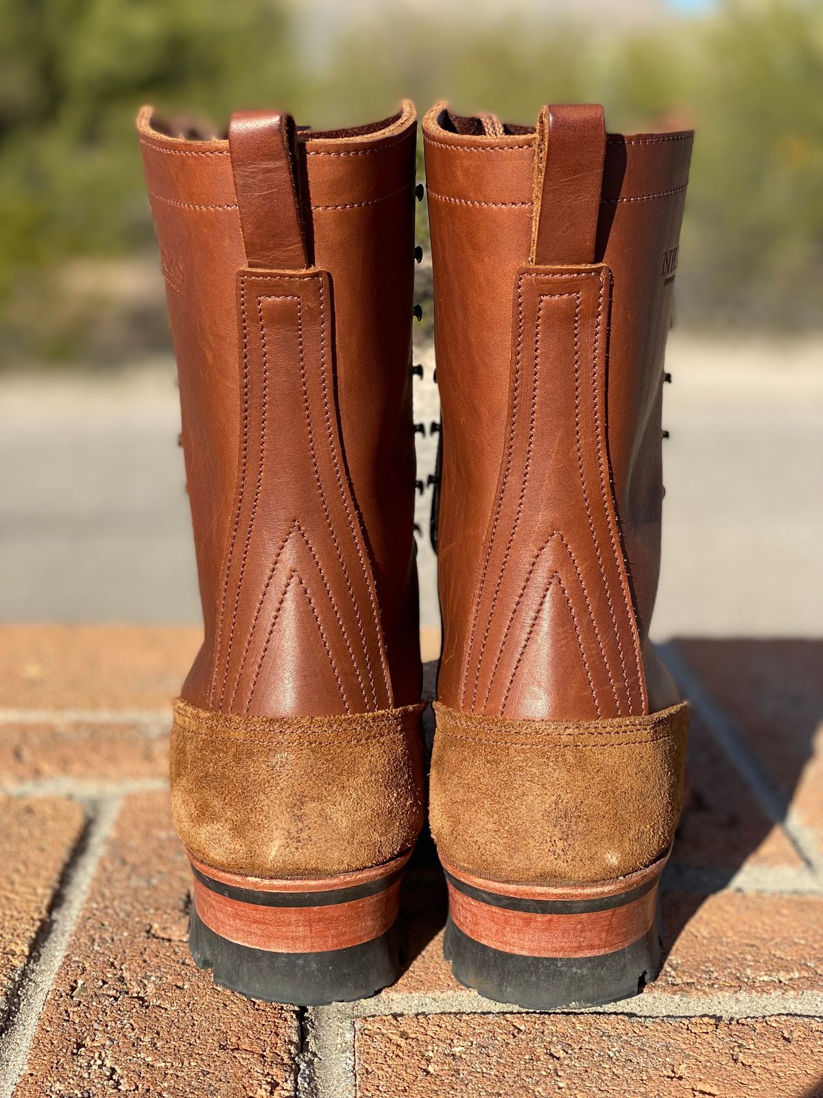 Photo by mackaroni on March 4, 2023 of the Nicks BuilderPro in Seidel 1964 Brown Roughout.