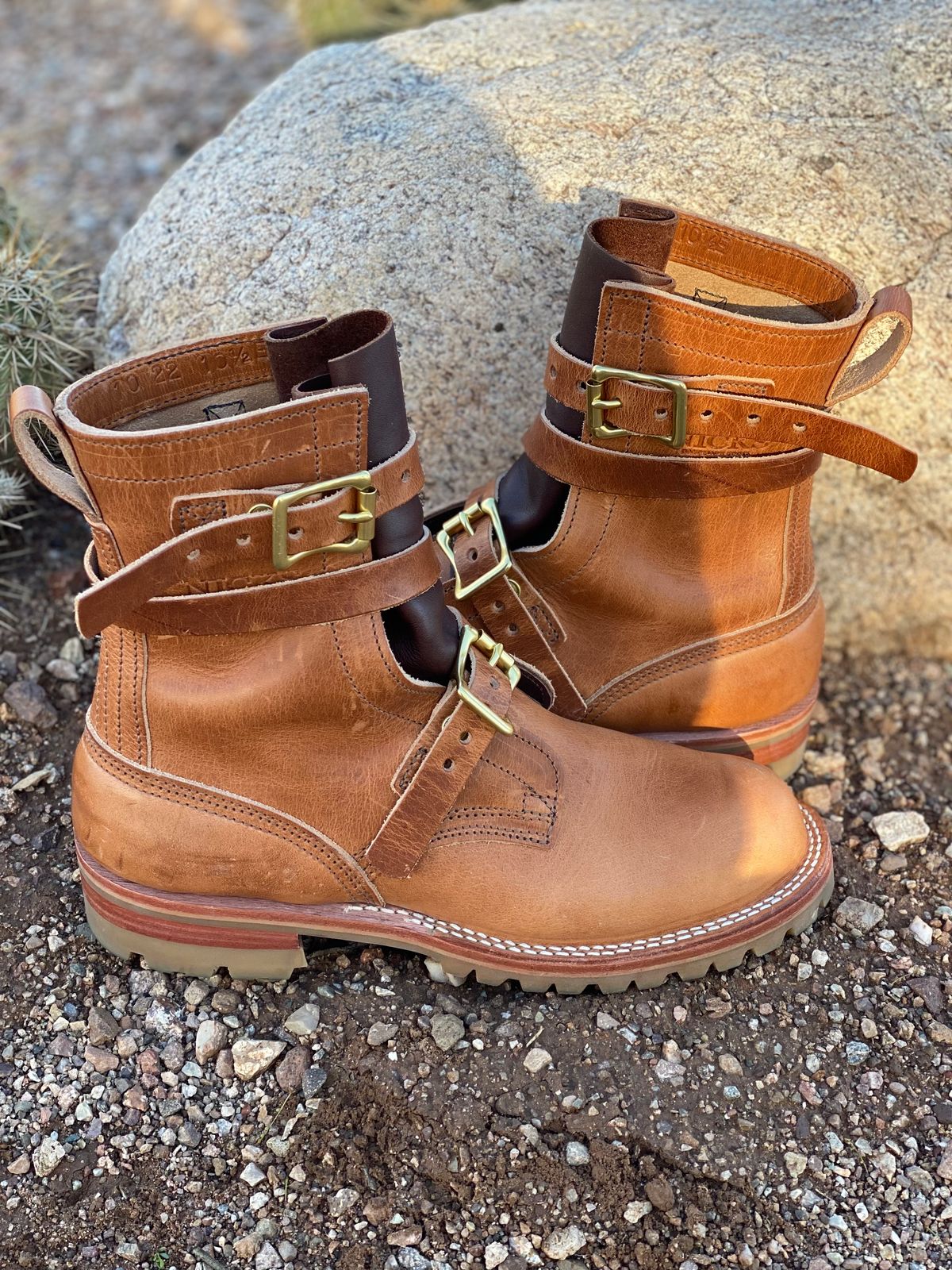 Photo by mackaroni on March 5, 2023 of the Nicks TankerPro in Horween Natural Dublin.