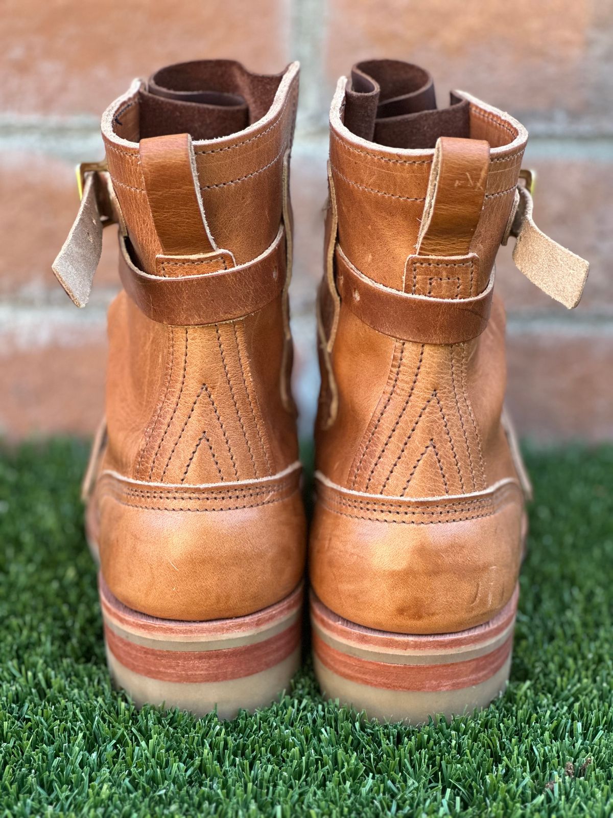 Photo by mackaroni on April 5, 2023 of the Nicks TankerPro in Horween Natural Dublin.