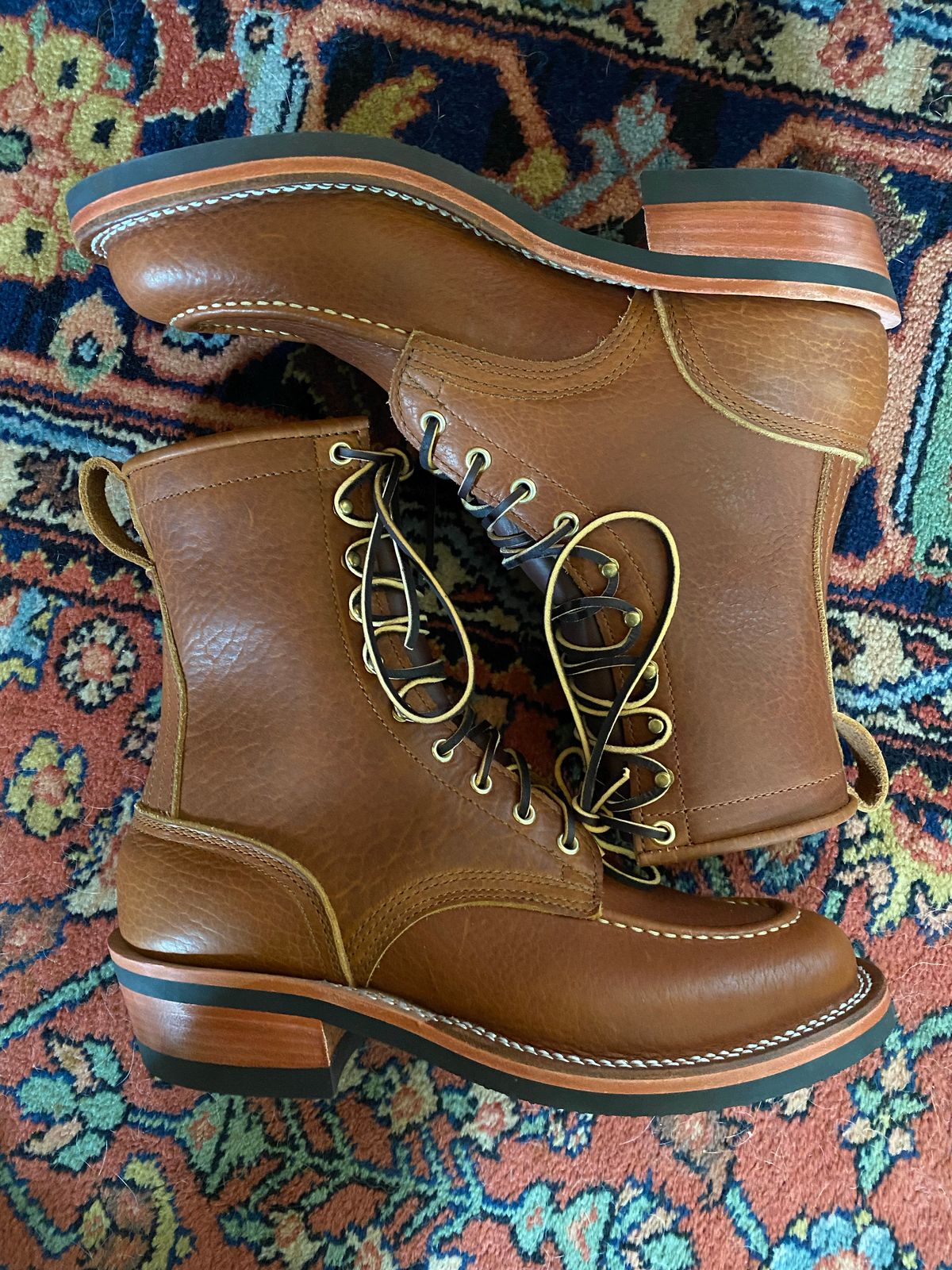Photo by tgsnyder on October 1, 2022 of the Nicks Unlisted Model in Seidel Peanut Tuscon Bison.
