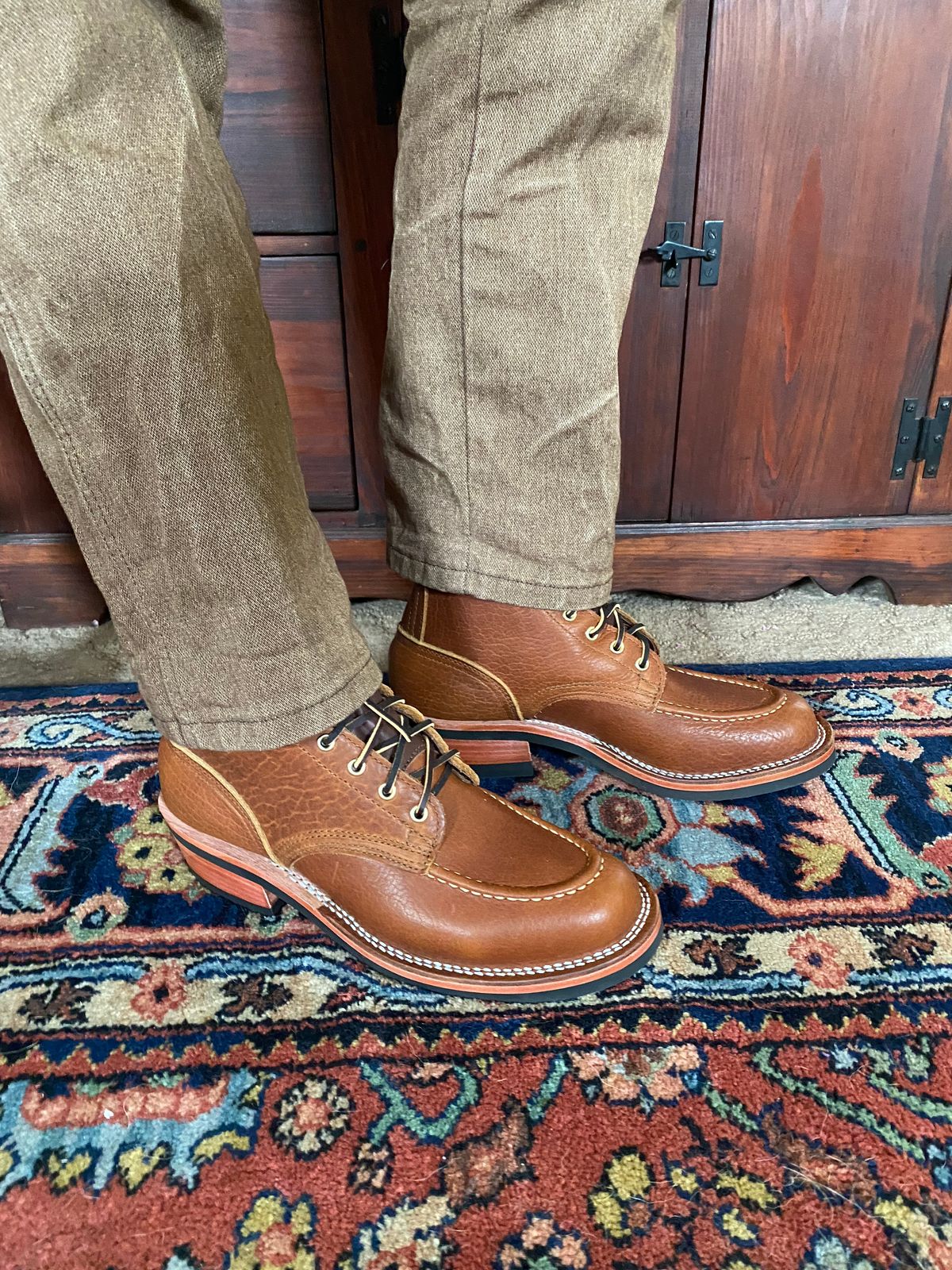 Photo by tgsnyder on October 1, 2022 of the Nicks Unlisted Model in Seidel Peanut Tuscon Bison.