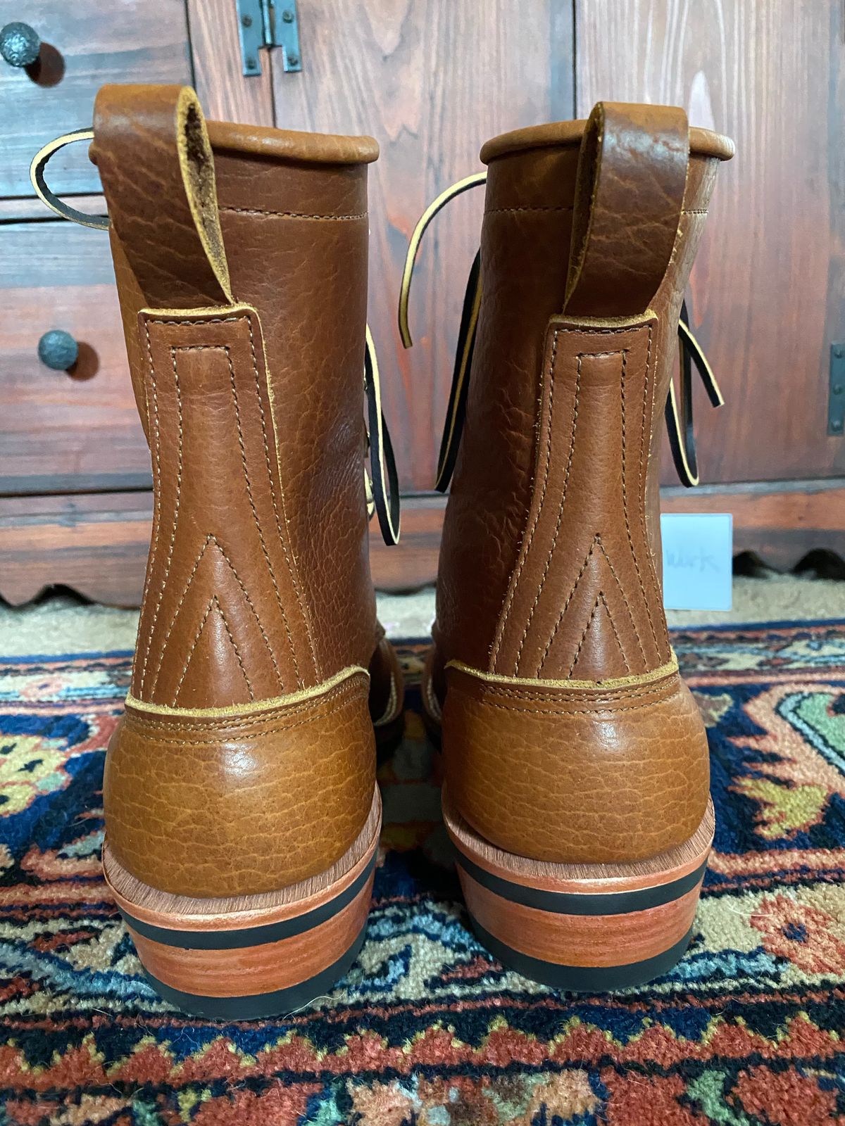 Photo by tgsnyder on October 1, 2022 of the Nicks Unlisted Model in Seidel Peanut Tuscon Bison.