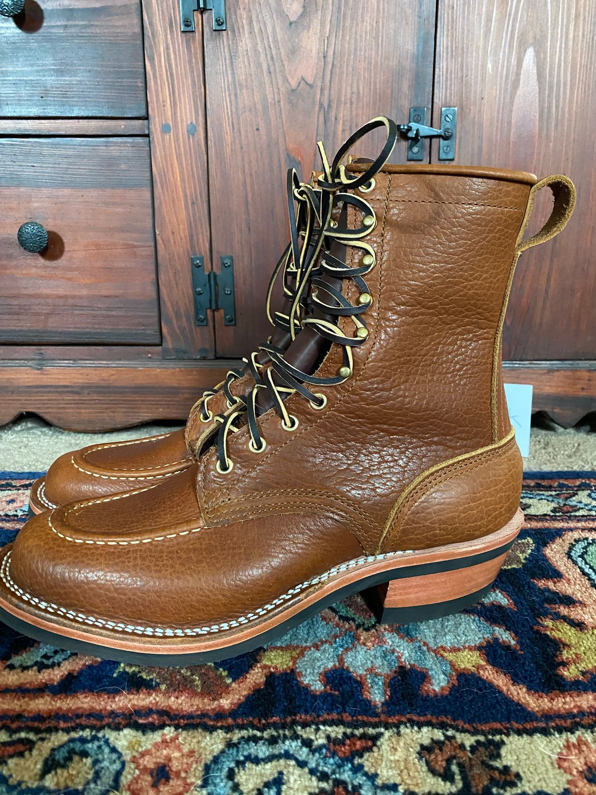 Photo by tgsnyder on October 5, 2022 of the Nicks Unlisted Model in Seidel Peanut Tuscon Bison.