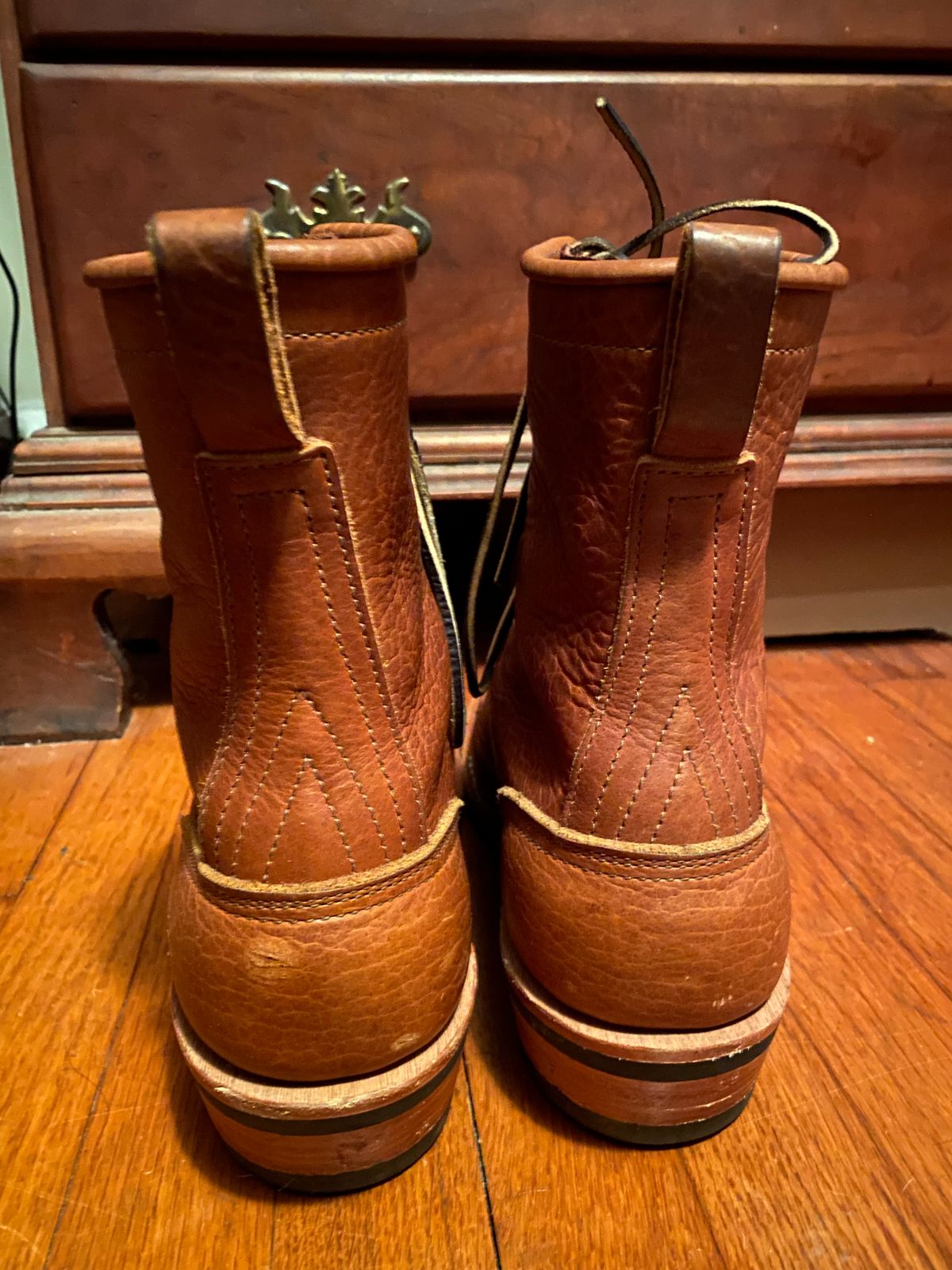 Photo by tgsnyder on November 5, 2022 of the Nicks Unlisted Model in Seidel Peanut Tuscon Bison.