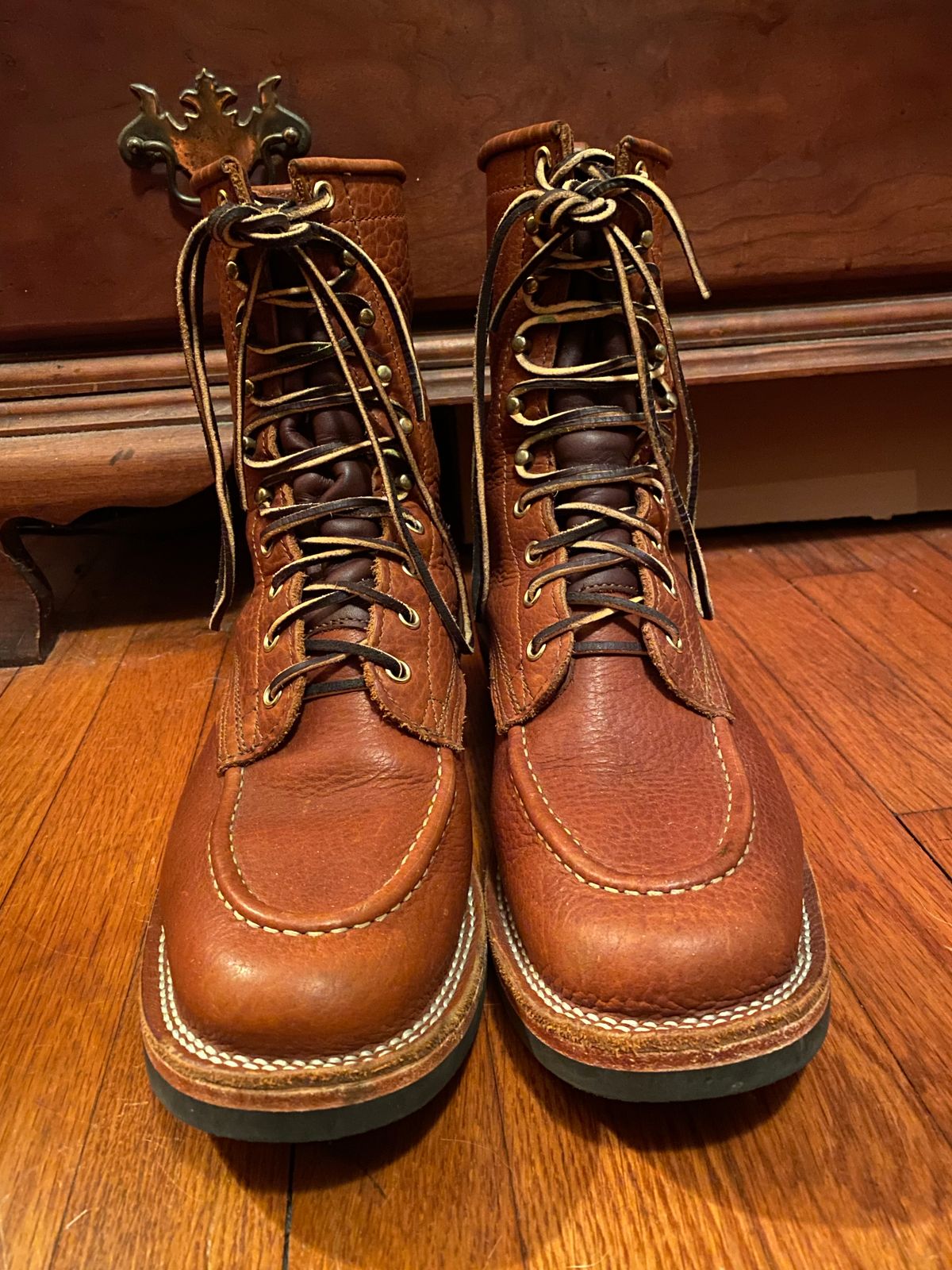Photo by tgsnyder on December 2, 2022 of the Nicks Unlisted Model in Seidel Peanut Tuscon Bison.