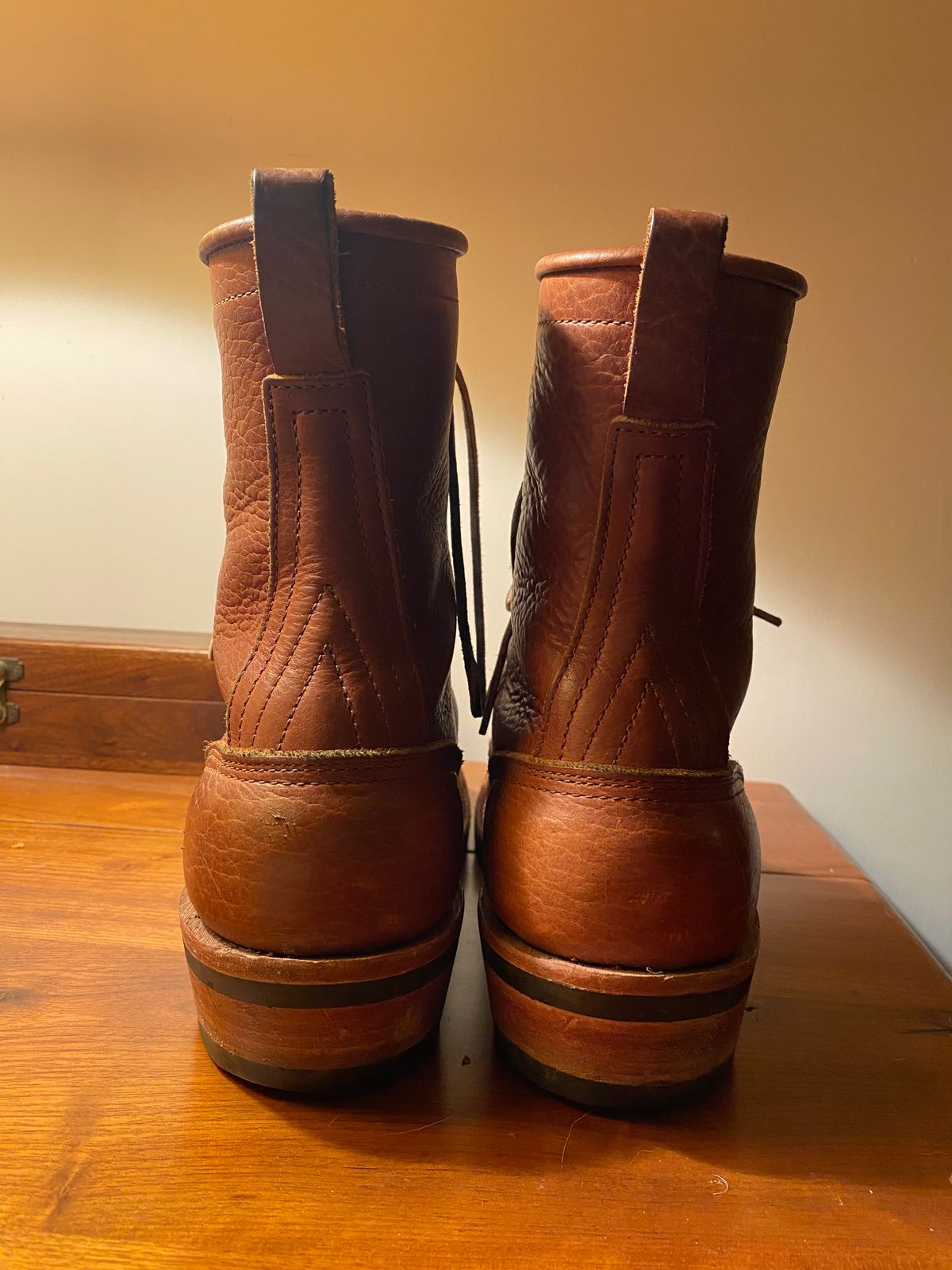 Photo by tgsnyder on January 4, 2023 of the Nicks Unlisted Model in Seidel Peanut Tuscon Bison.