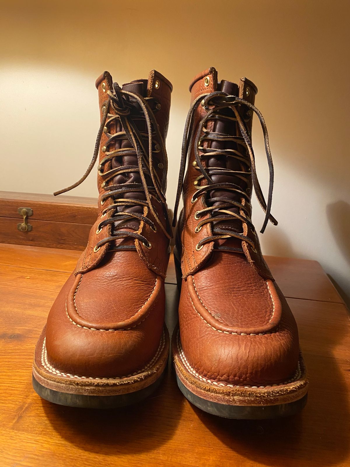 Photo by tgsnyder on January 4, 2023 of the Nicks Unlisted Model in Seidel Peanut Tuscon Bison.
