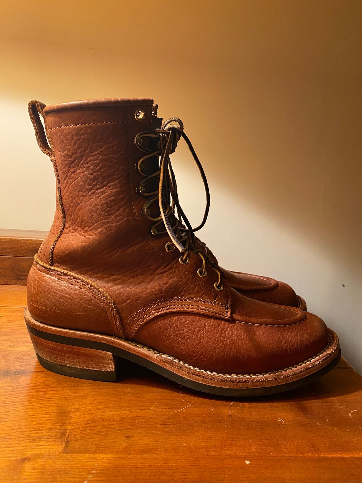Photo by tgsnyder on January 4, 2023 of the Nicks Unlisted Model in Seidel Peanut Tuscon Bison.