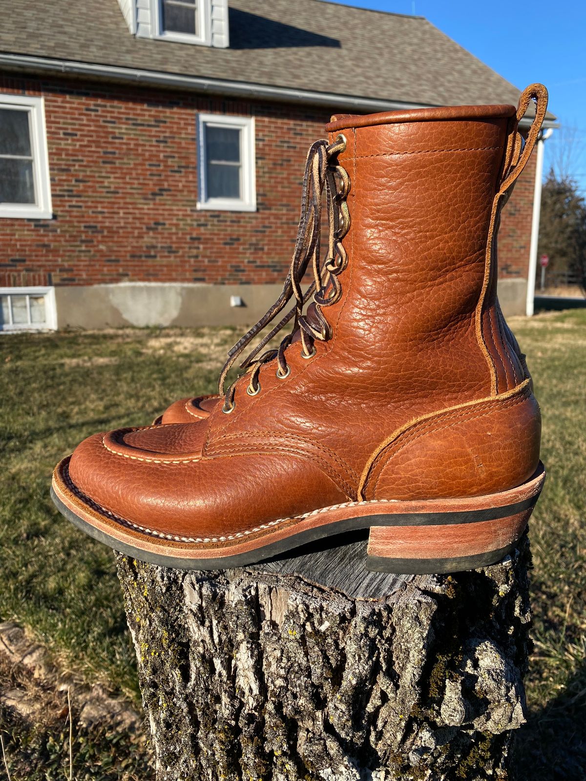 Photo by tgsnyder on February 4, 2023 of the Nicks Unlisted Model in Seidel Peanut Tuscon Bison.
