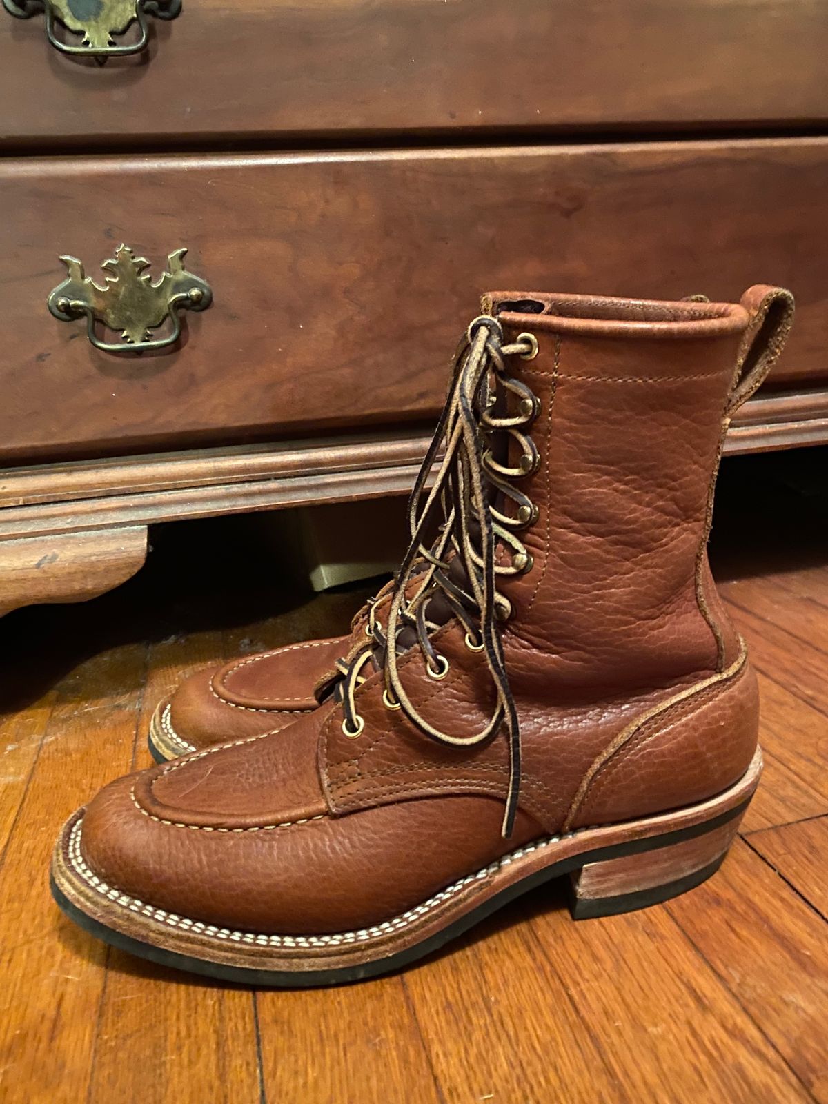Photo by tgsnyder on March 6, 2023 of the Nicks Unlisted Model in Seidel Peanut Tuscon Bison.