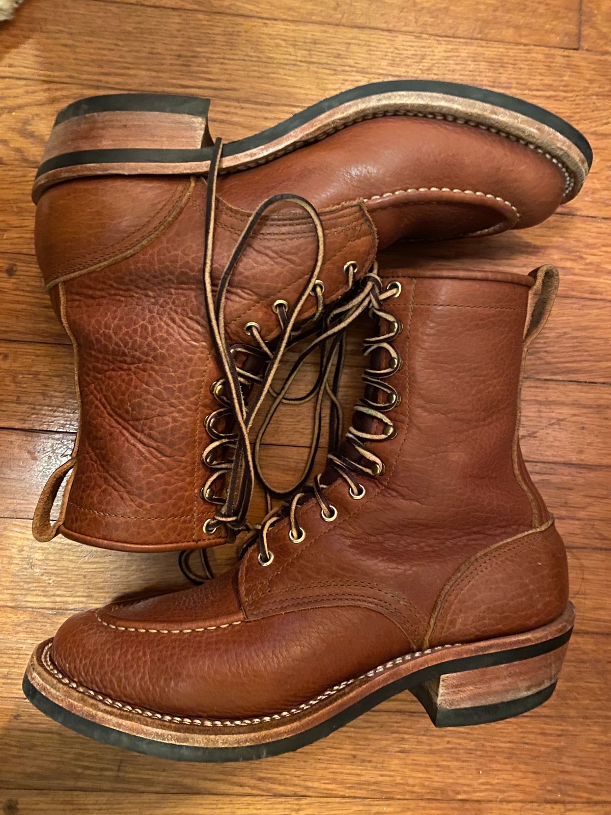 Photo by tgsnyder on March 6, 2023 of the Nicks Unlisted Model in Seidel Peanut Tuscon Bison.