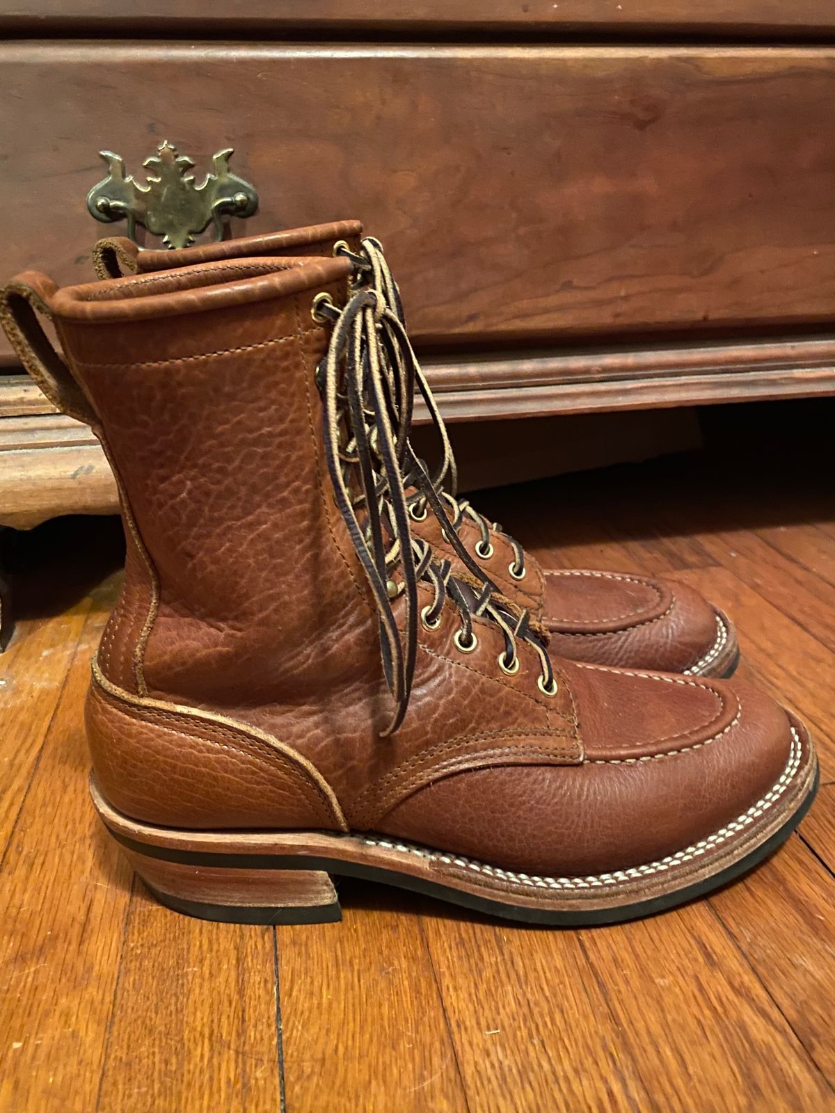 Photo by tgsnyder on March 6, 2023 of the Nicks Unlisted Model in Seidel Peanut Tuscon Bison.