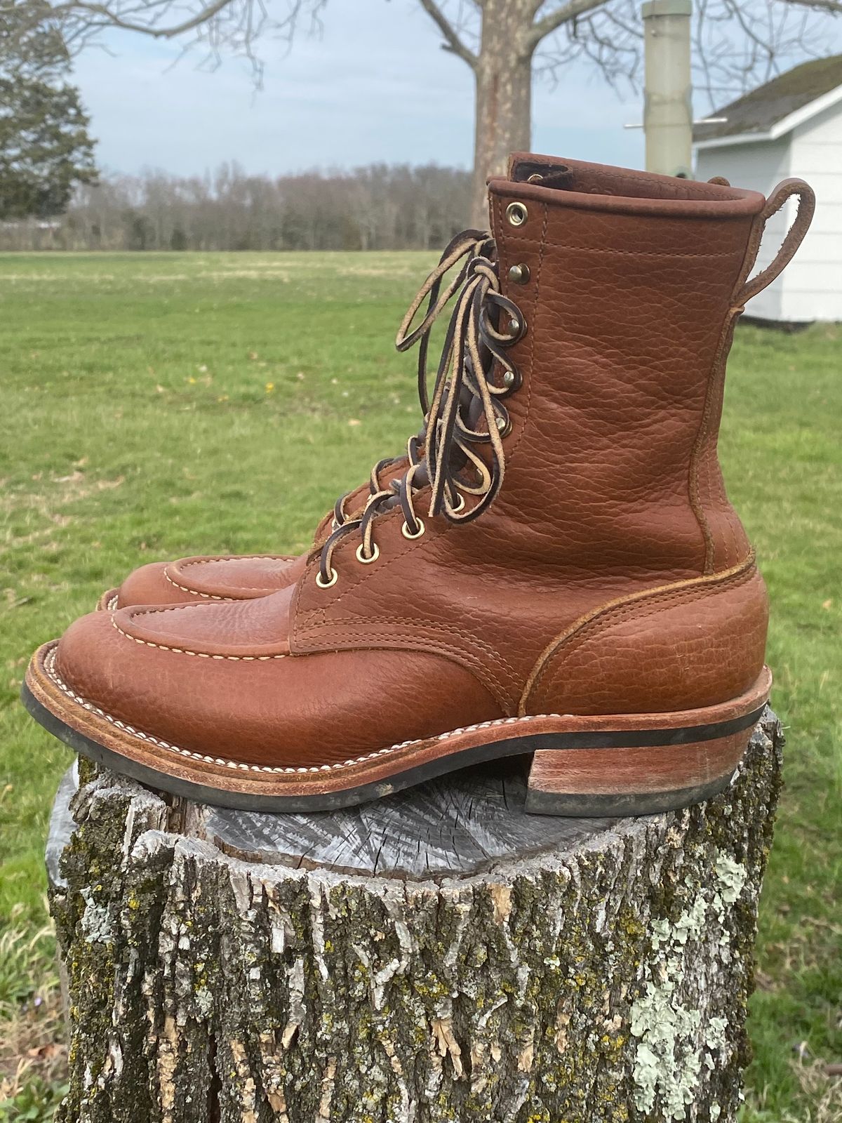 Photo by tgsnyder on April 3, 2023 of the Nicks Unlisted Model in Seidel Peanut Tuscon Bison.