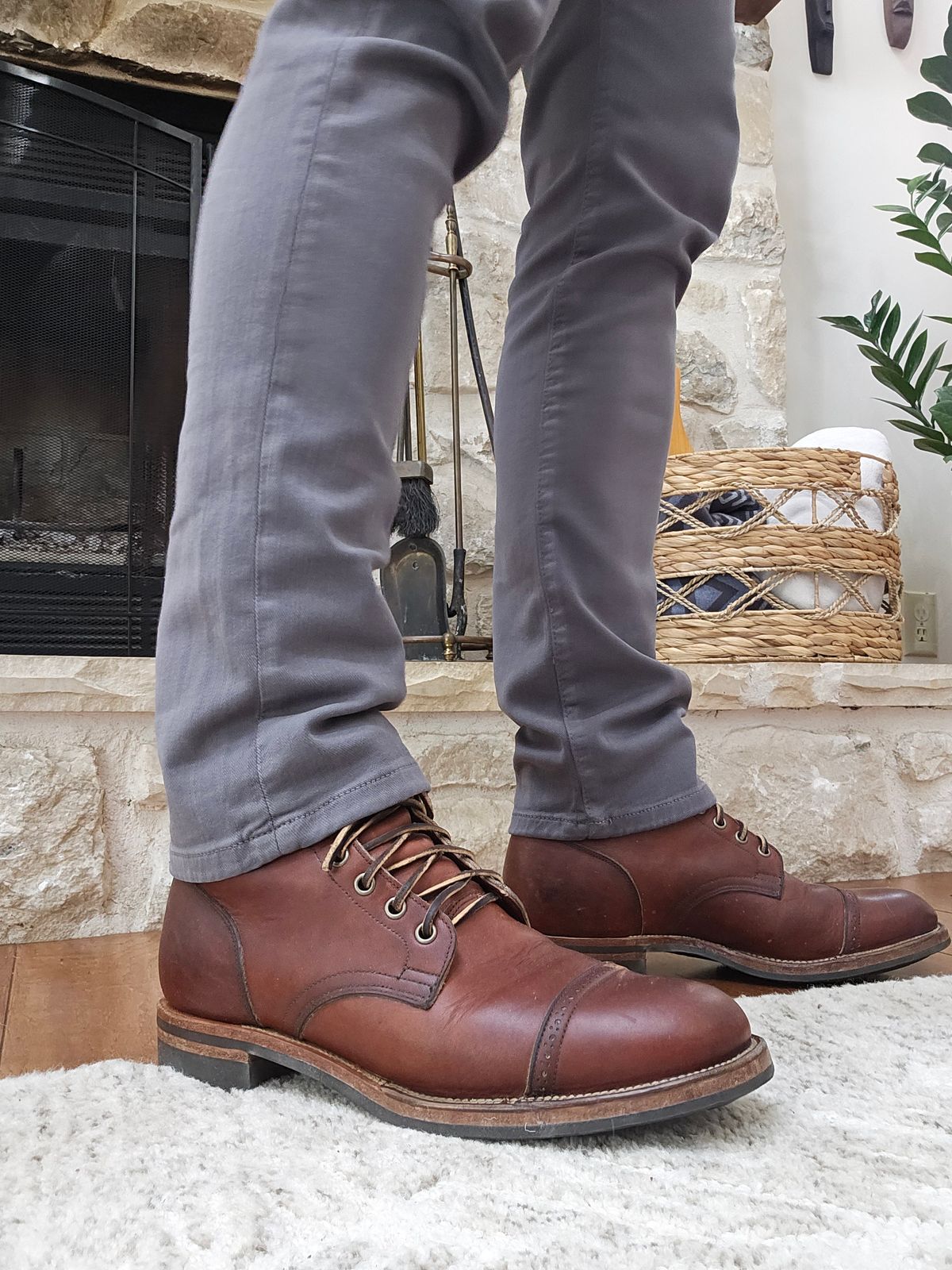 Photo by vintagekeys on January 28, 2026 of the Viberg Service Boot in Horween Saddle Tan Chromepak.