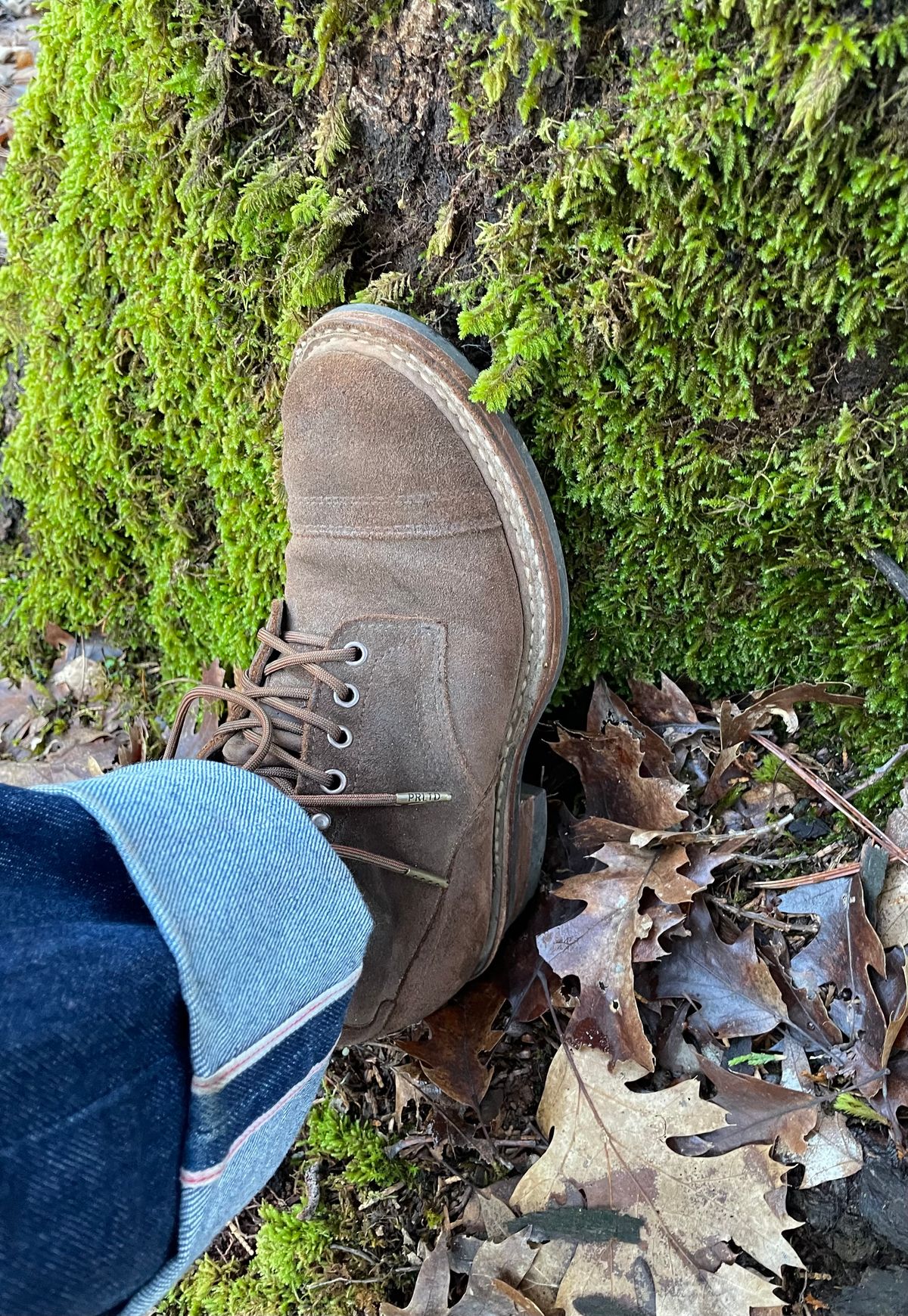Photo by obijuan on February 6, 2025 of the White's Bounty Hunter in Seidel Distressed Roughout.