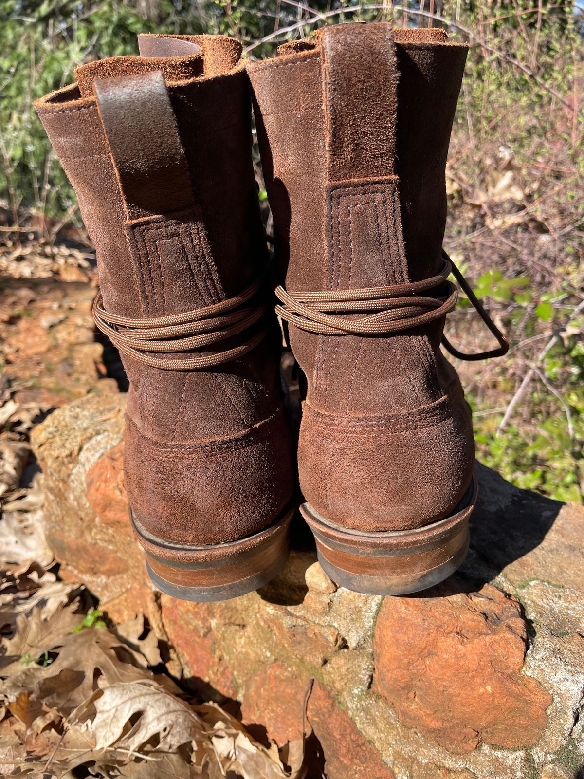 Photo by obijuan on March 1, 2025 of the White's Bounty Hunter in Seidel Distressed Roughout.