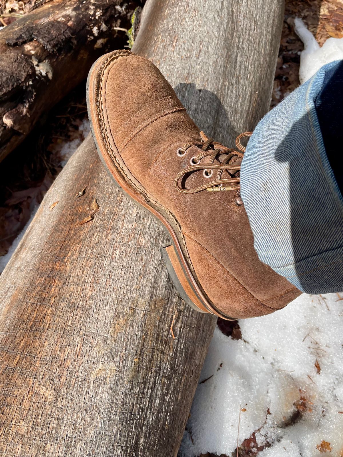 Photo by obijuan on March 18, 2025 of the White's Bounty Hunter in Seidel Distressed Roughout.