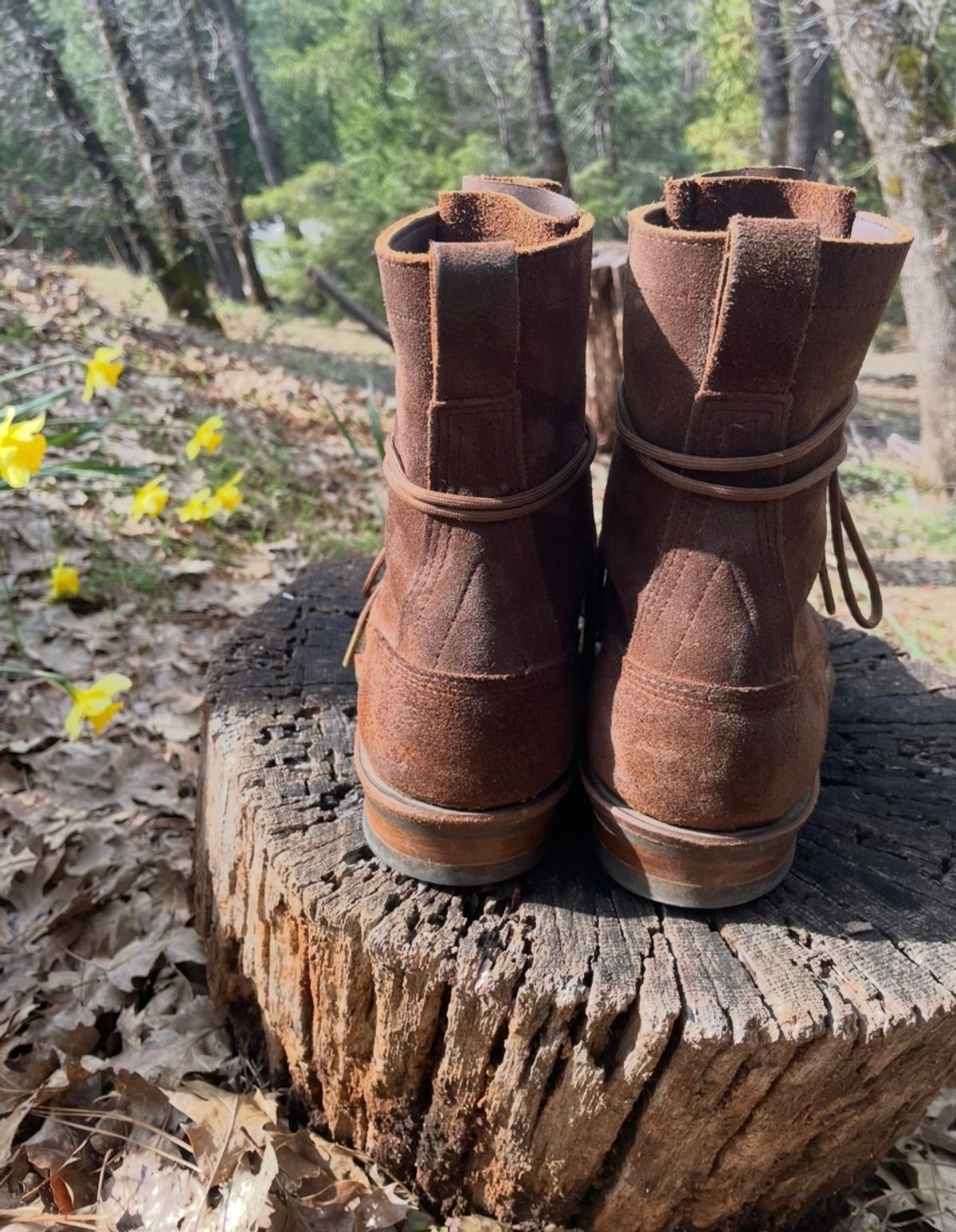 Photo by obijuan on April 1, 2025 of the White's Bounty Hunter in Seidel Distressed Roughout.